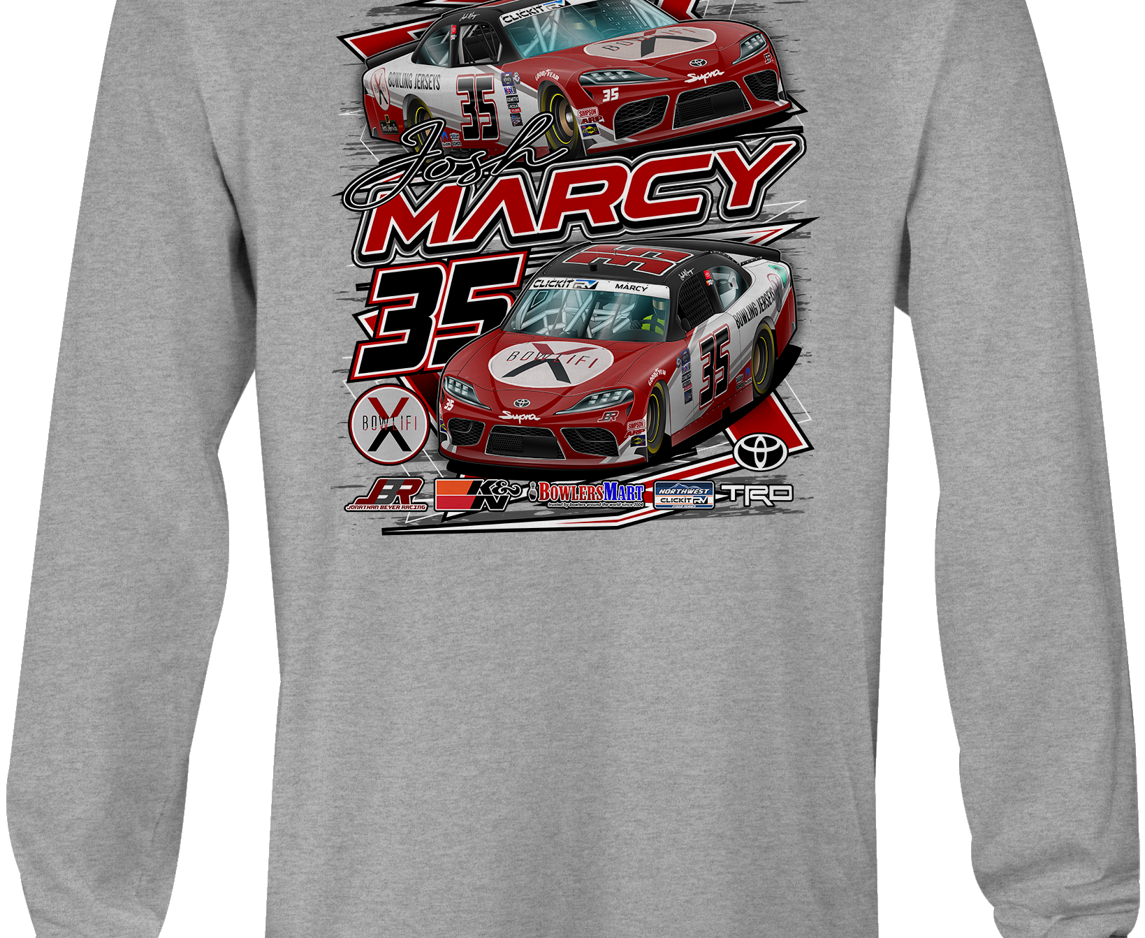 Josh Marcy Long Sleeves Black Acid Apparel