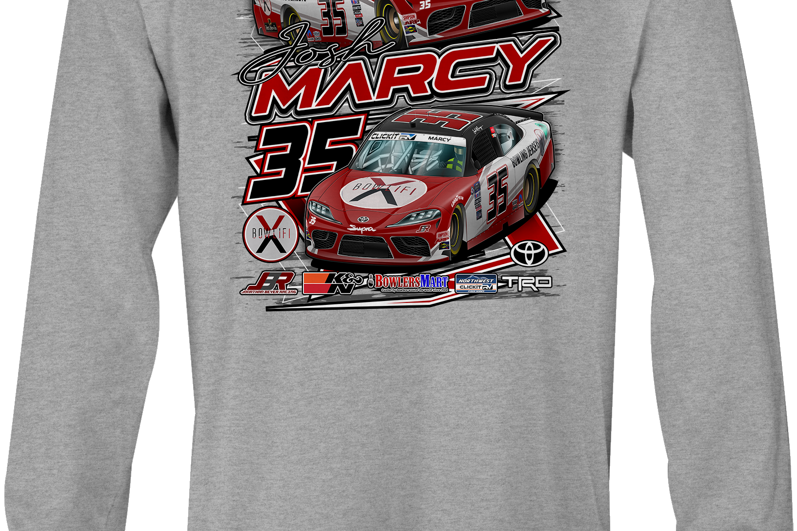 Josh Marcy Long Sleeves Black Acid Apparel