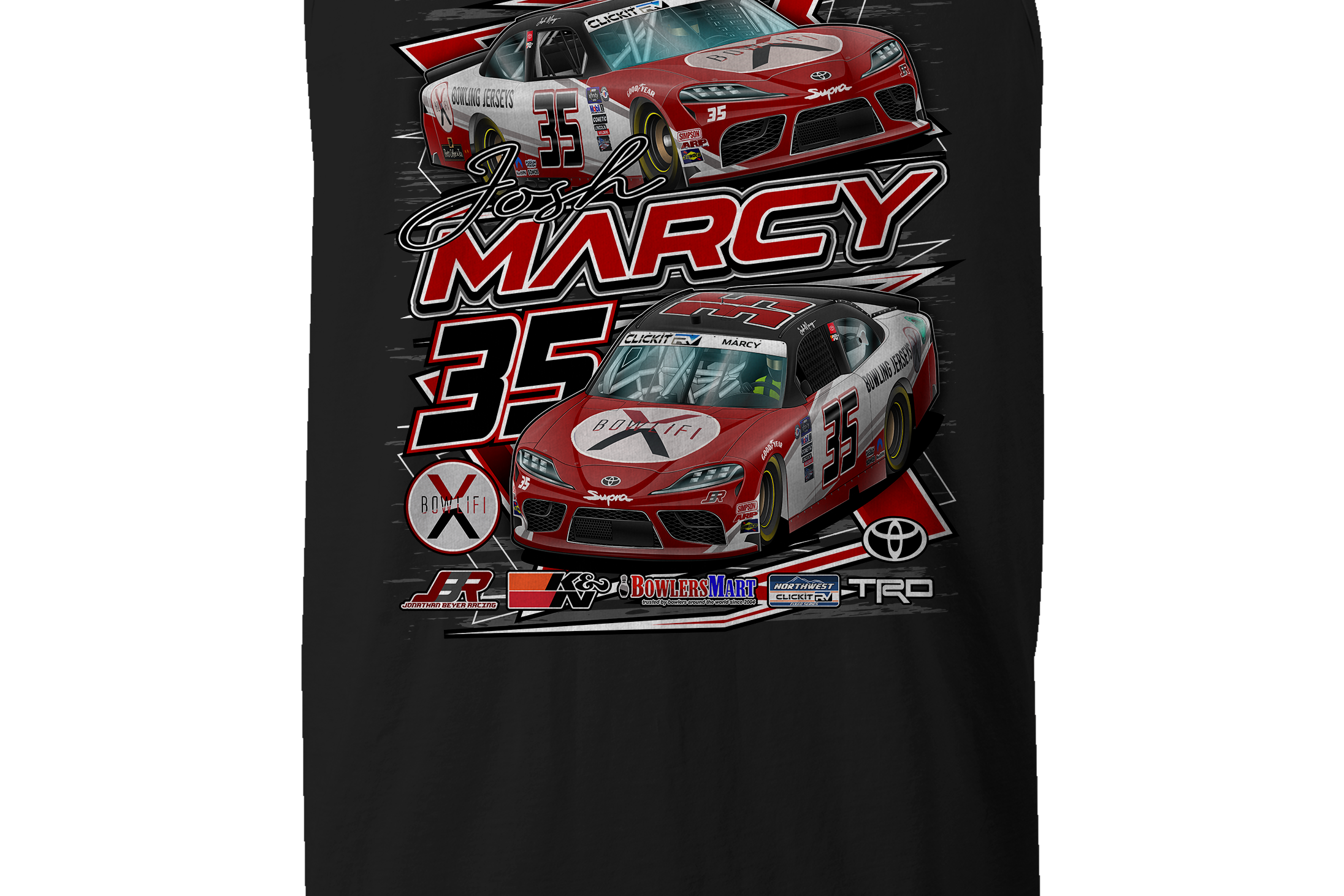 Josh Marcy Tank Tops Black Acid Apparel