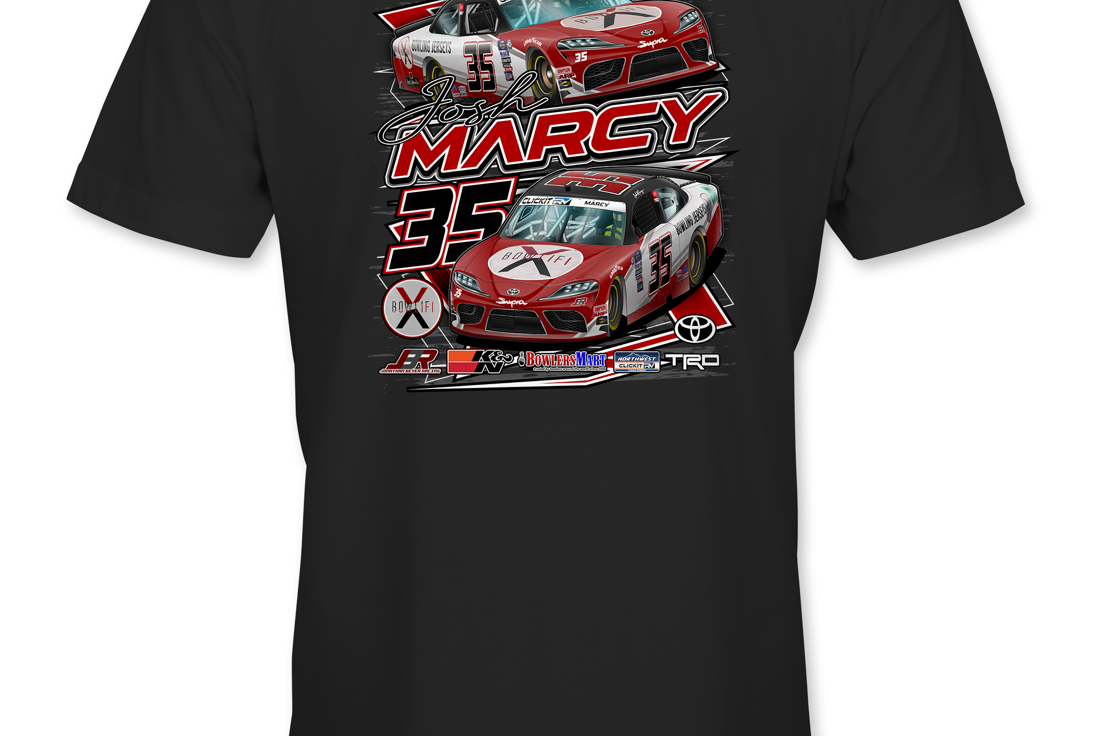 Josh Marcy T-Shirts Black Acid Apparel