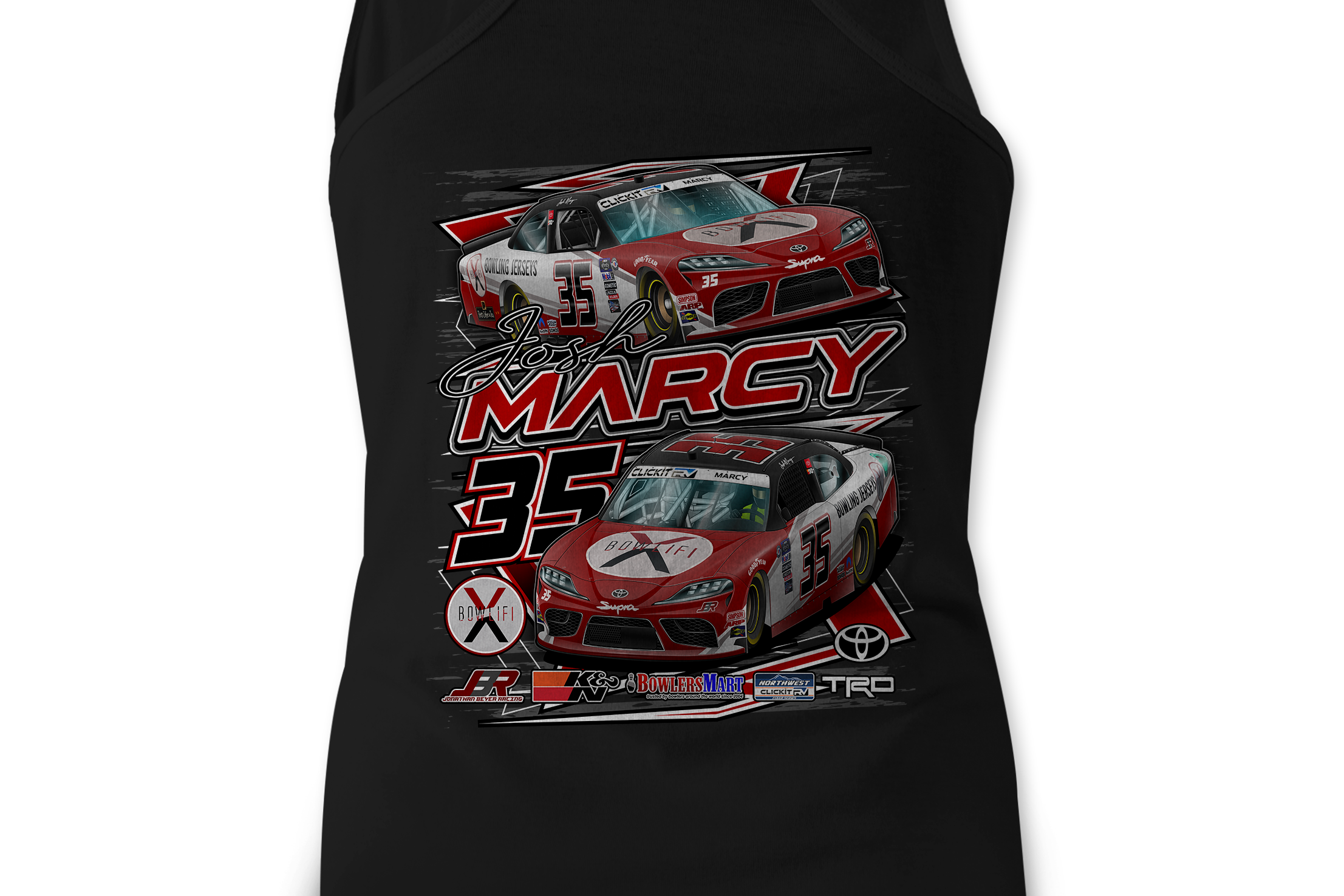 Josh Marcy Tank Tops Black Acid Apparel