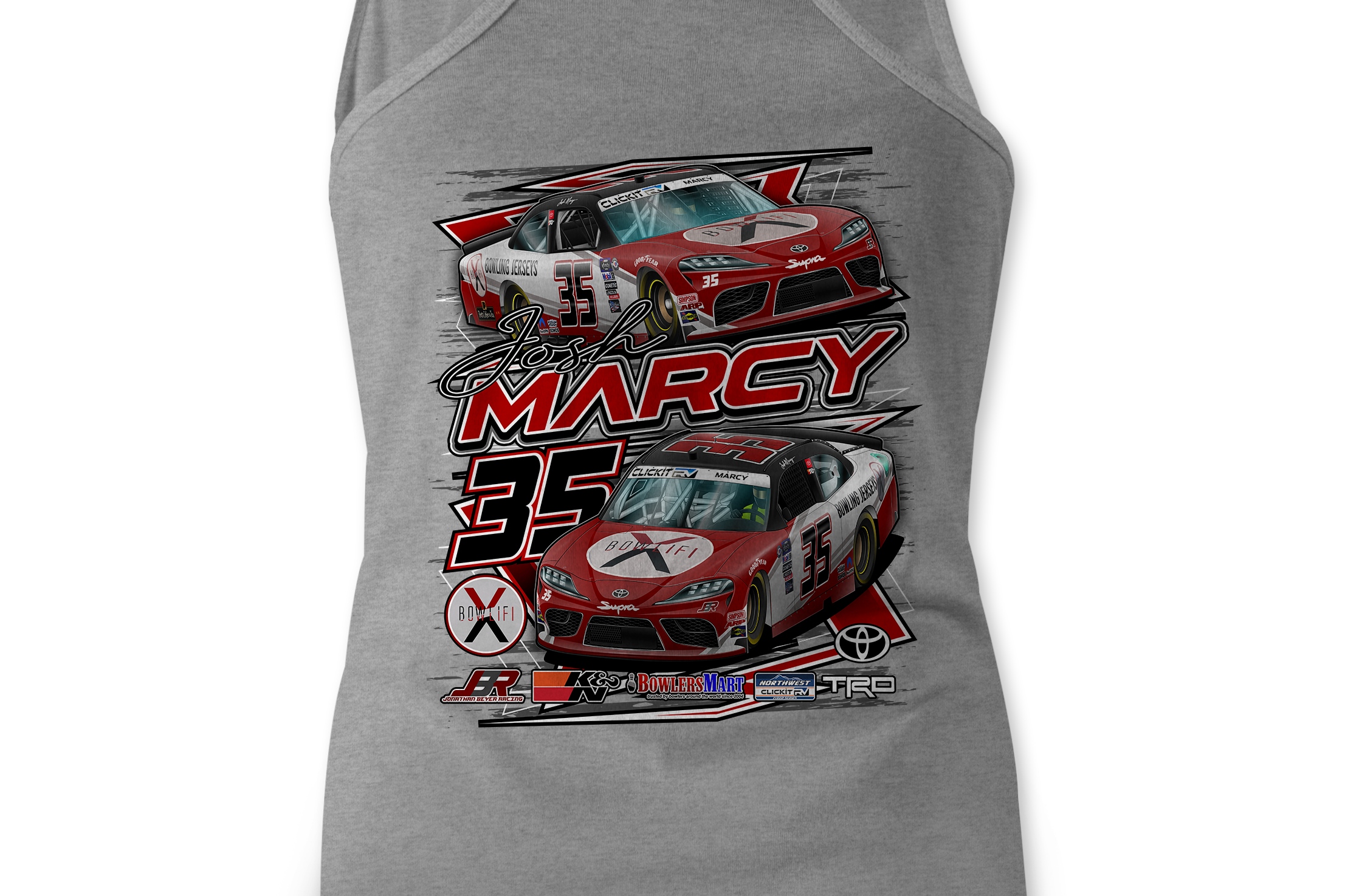 Josh Marcy Tank Tops Black Acid Apparel