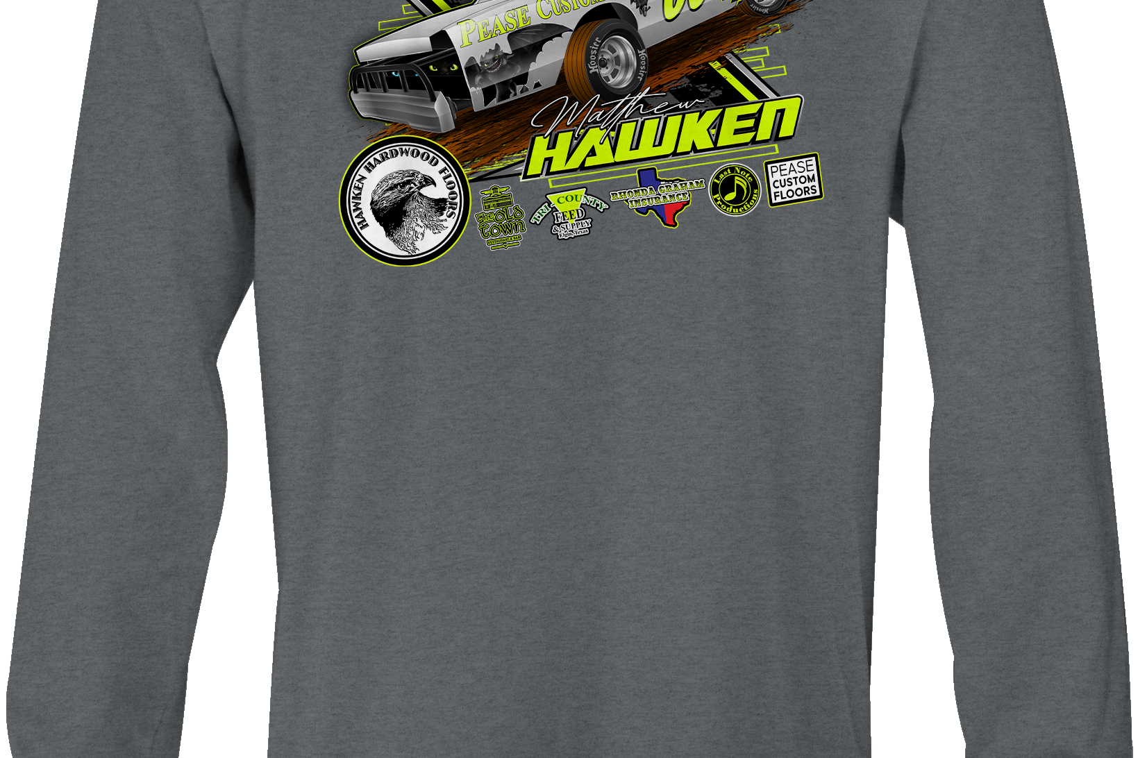 Matthew Hawken Long Sleeves Black Acid Apparel