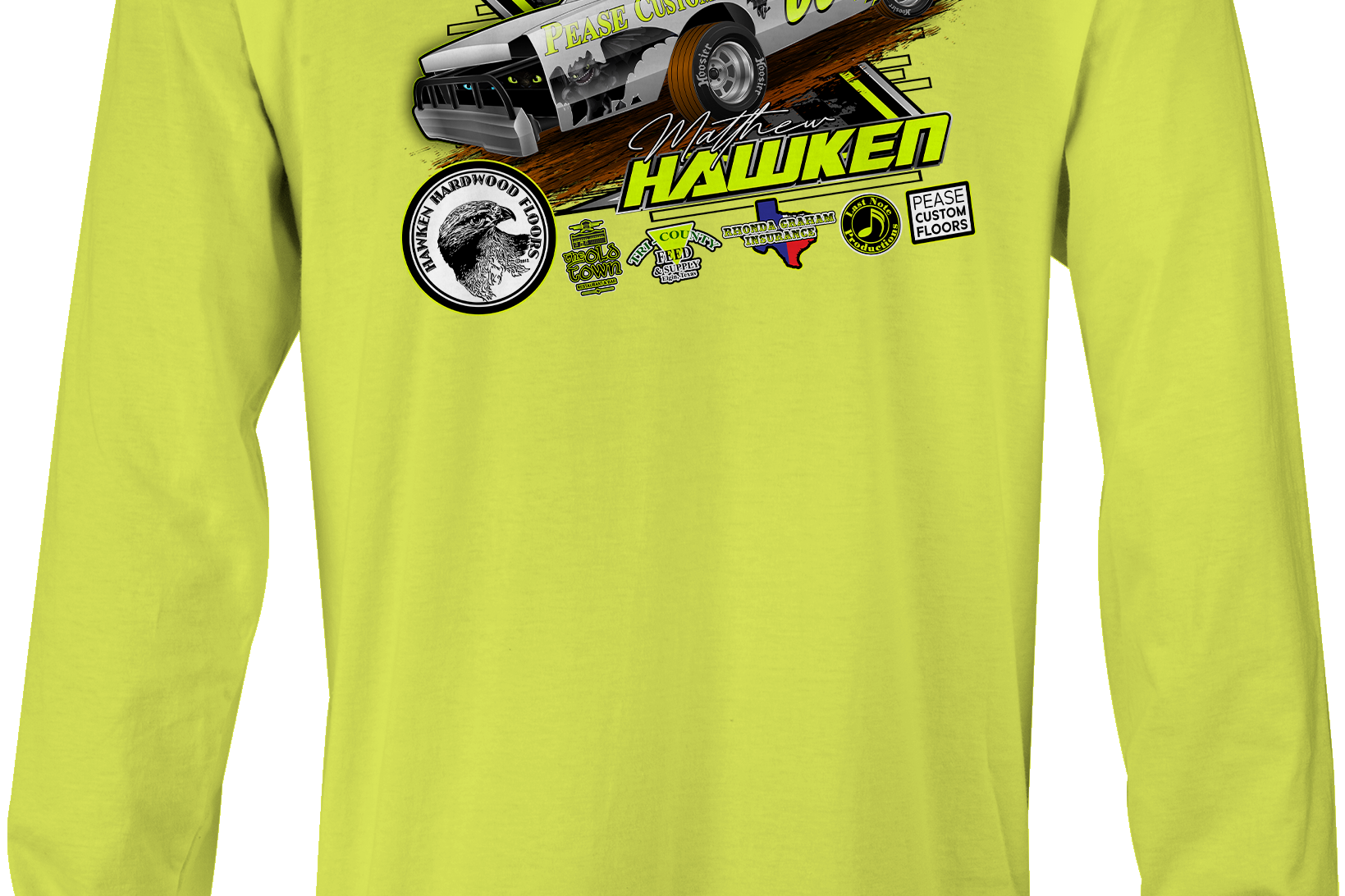 Matthew Hawken Long Sleeves Black Acid Apparel