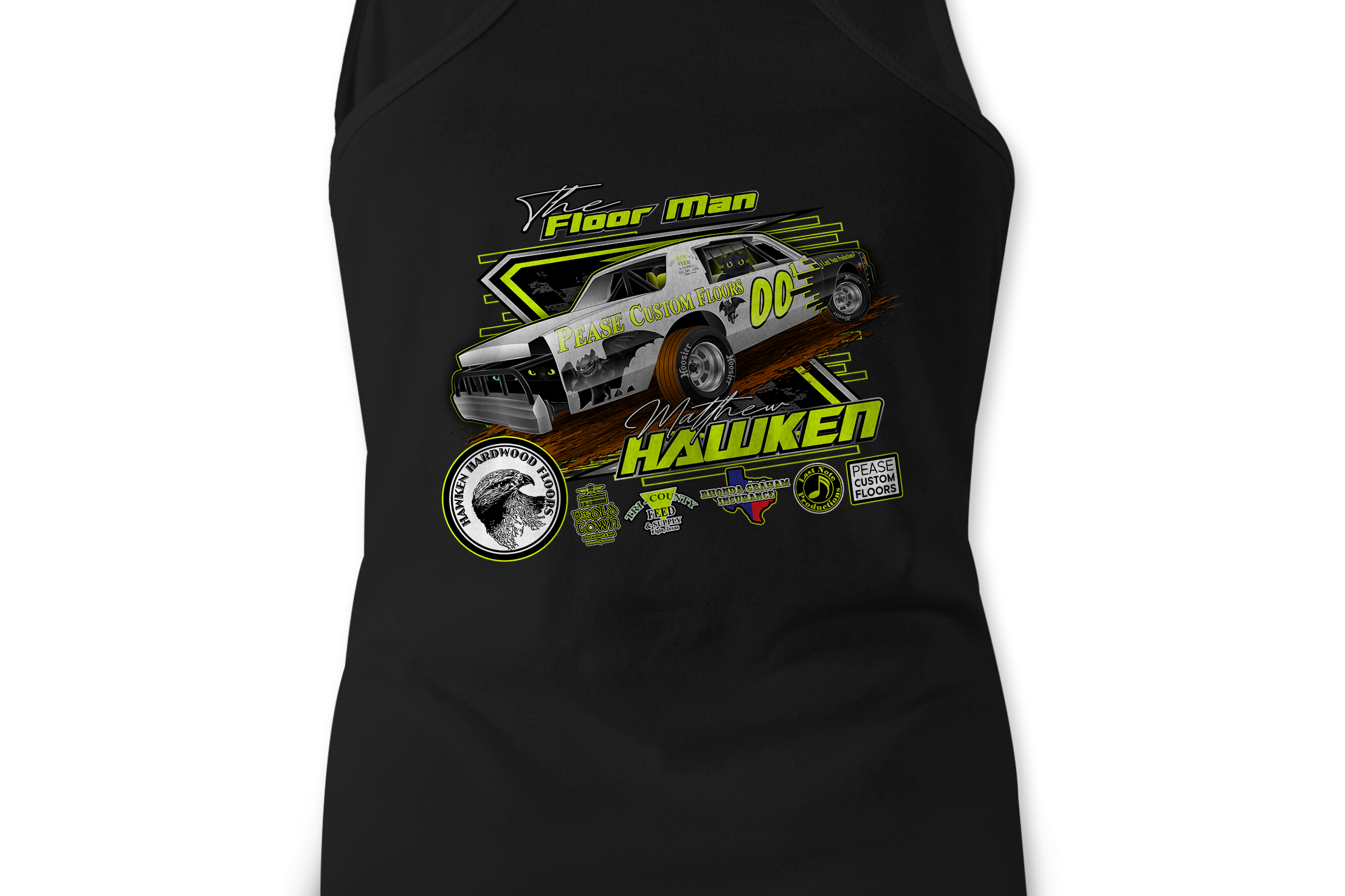 Matthew Hawken Tank Tops Black Acid Apparel
