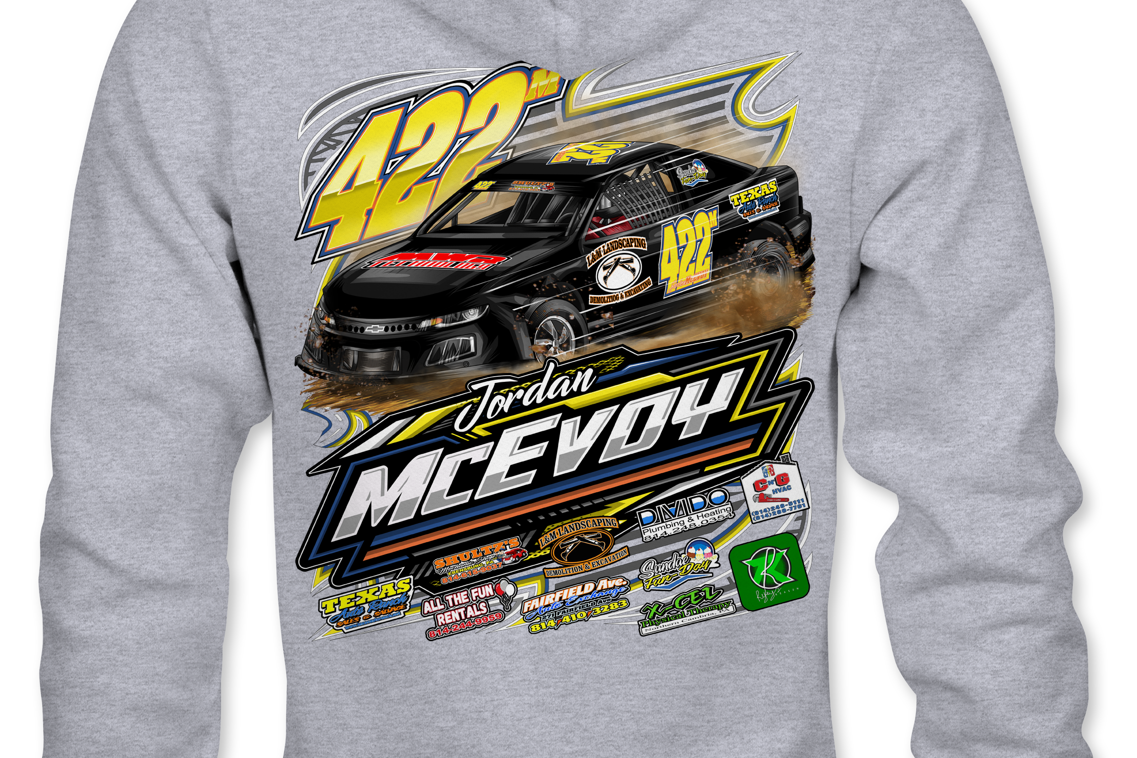 Jordan McEvoy 2025 Hoodies