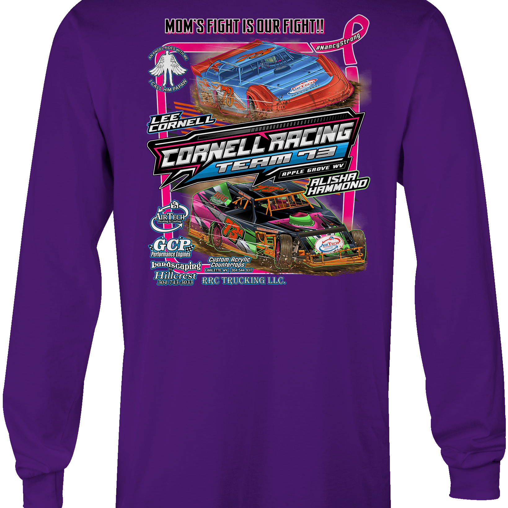 Cornell Racing Long Sleeves Black Acid Apparel