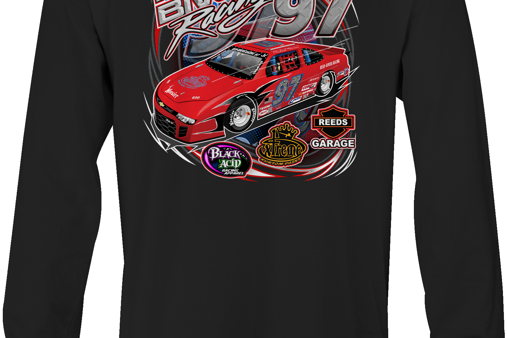 Michael Bivens Long Sleeves Black Acid Apparel