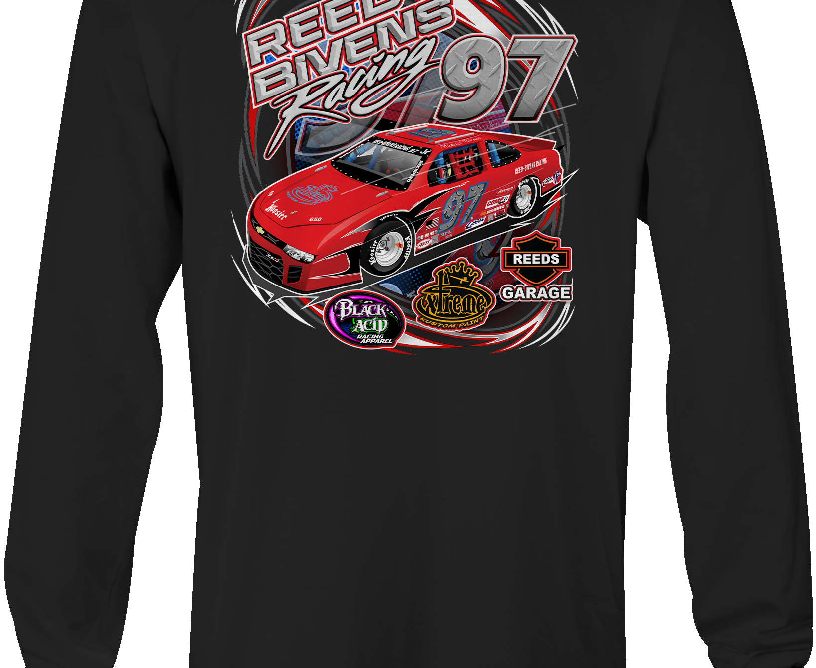 Michael Bivens Long Sleeves Black Acid Apparel