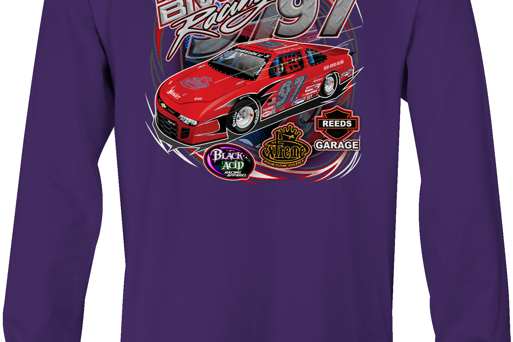 Michael Bivens Long Sleeves Black Acid Apparel