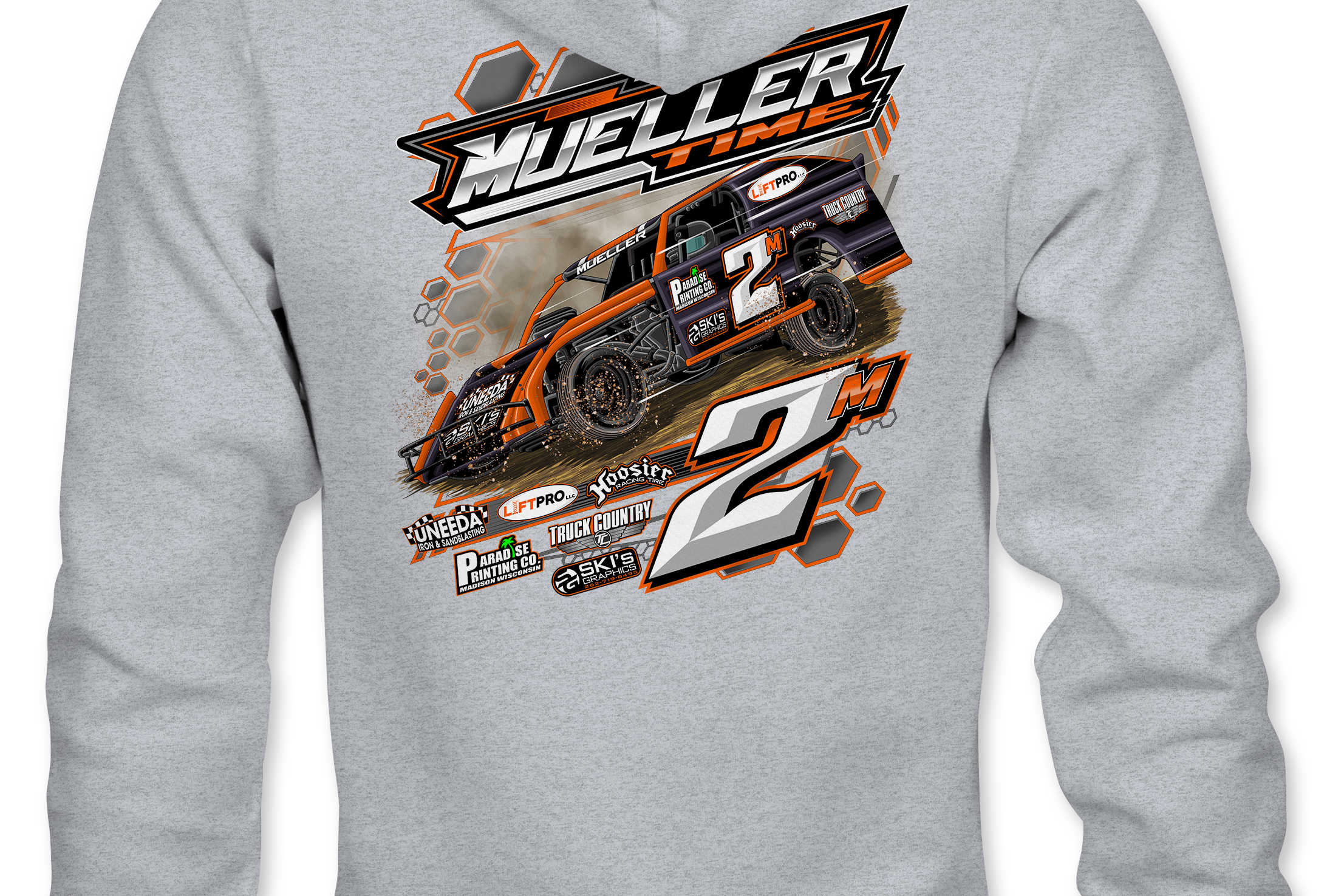 Mueller Racing Hoodies Black Acid Apparel