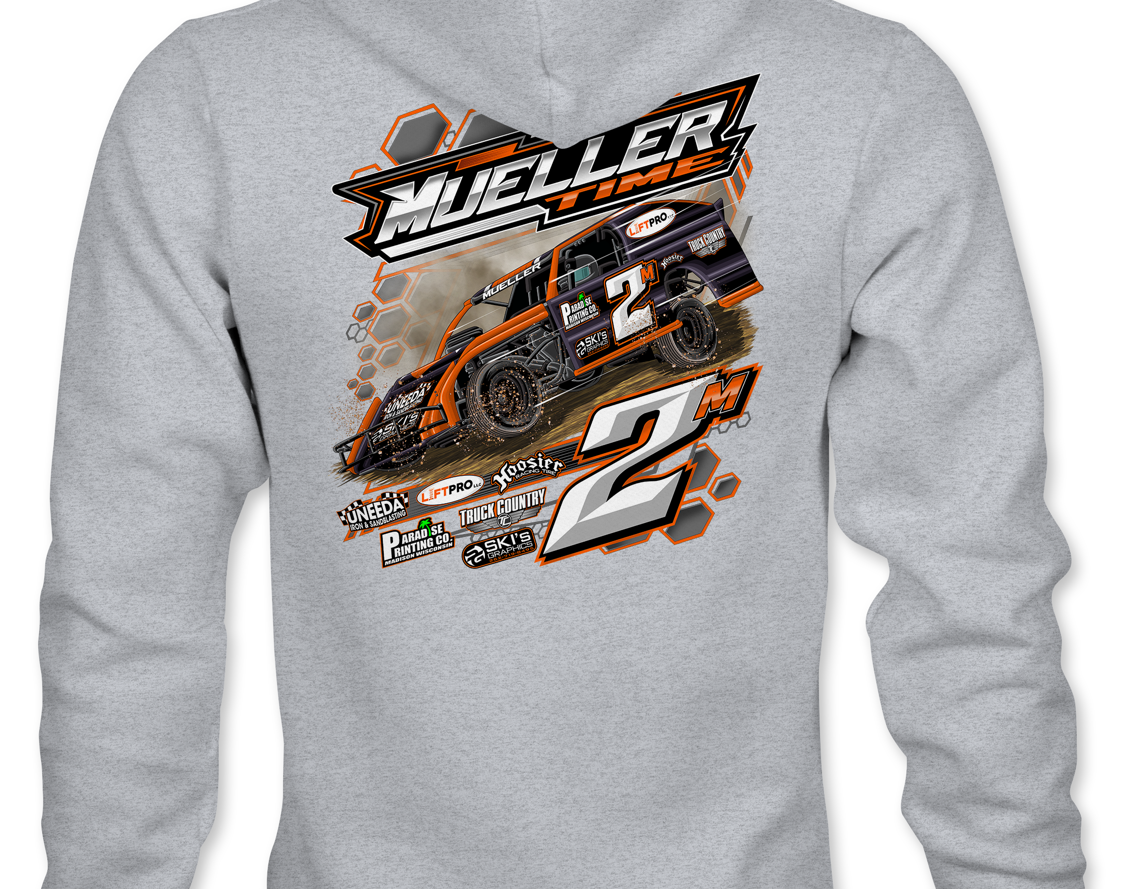 Mueller Racing Hoodies Black Acid Apparel