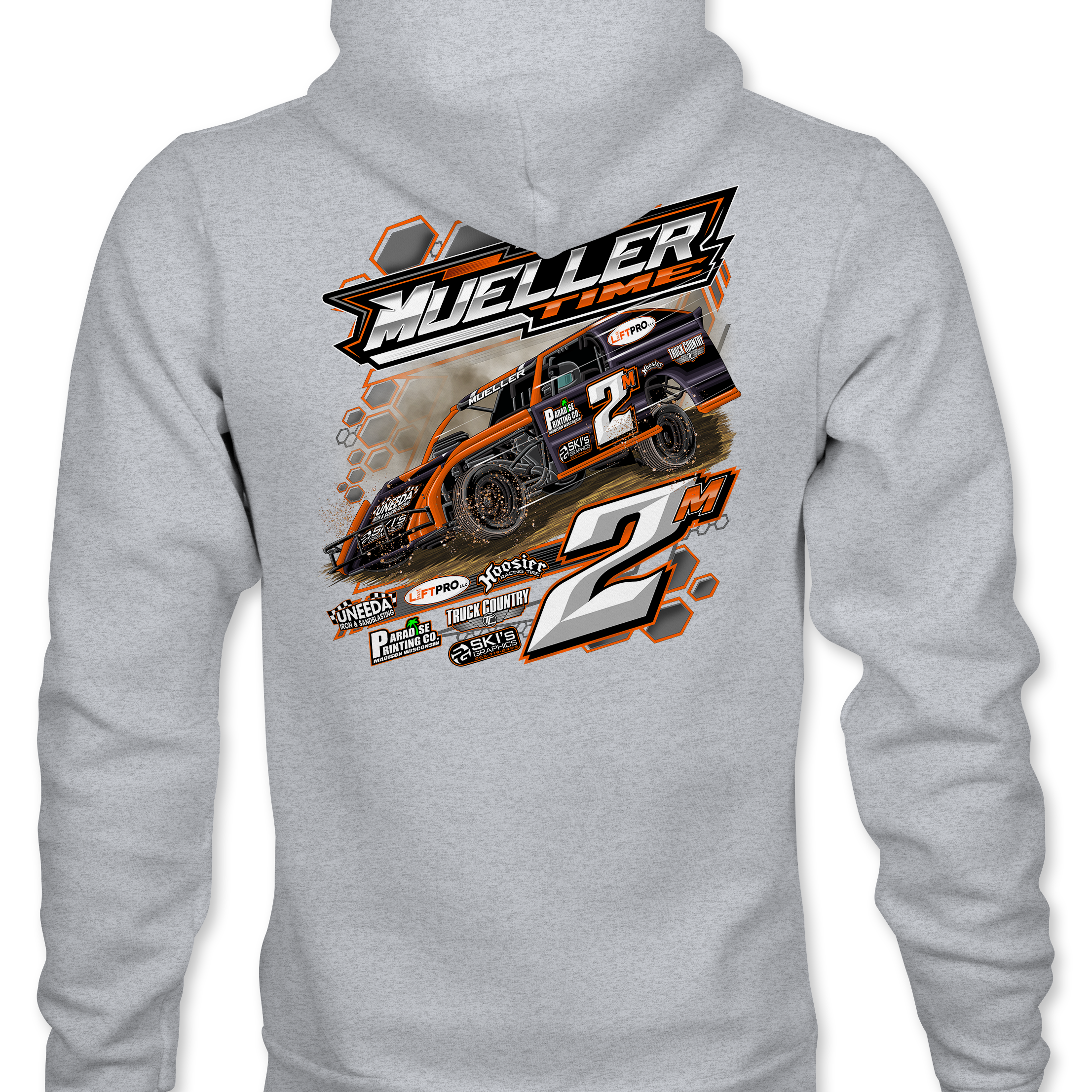 Mueller Racing Hoodies Black Acid Apparel