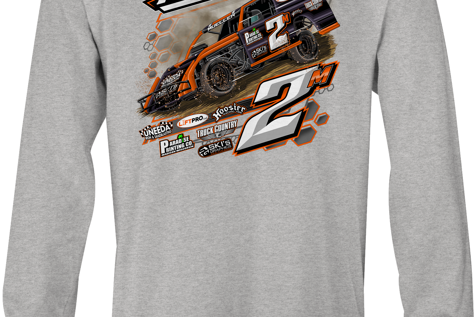 Mueller Racing Long Sleeves Black Acid Apparel