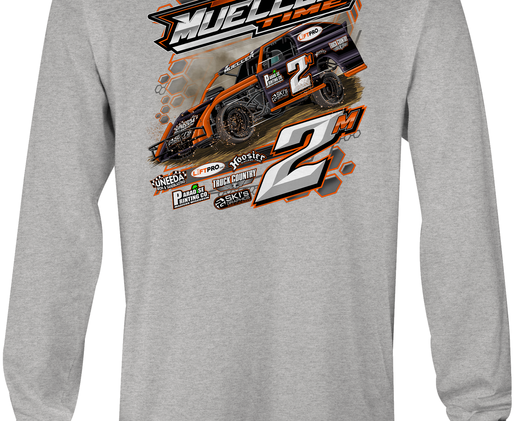 Mueller Racing Long Sleeves Black Acid Apparel