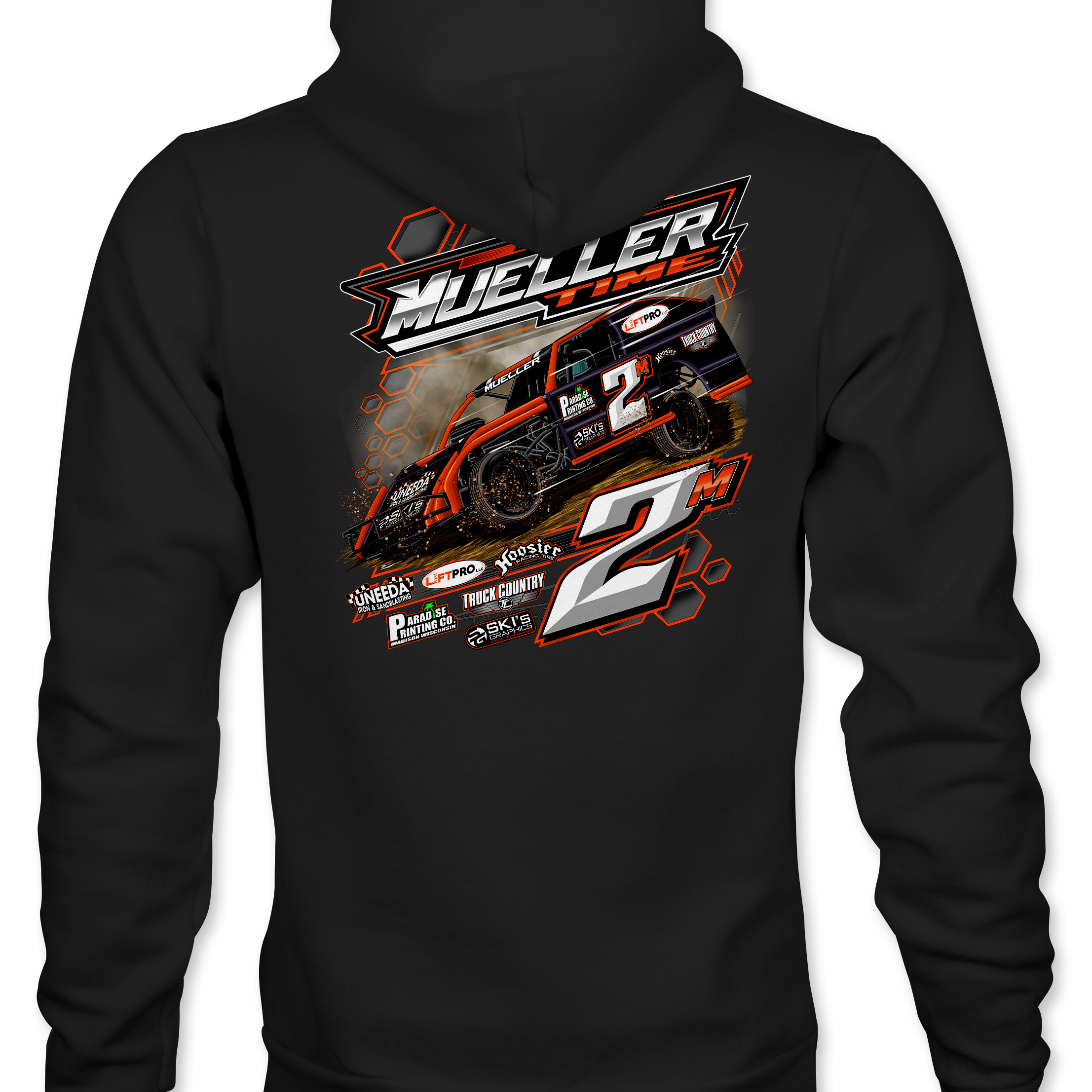 Mueller Racing Hoodies Black Acid Apparel