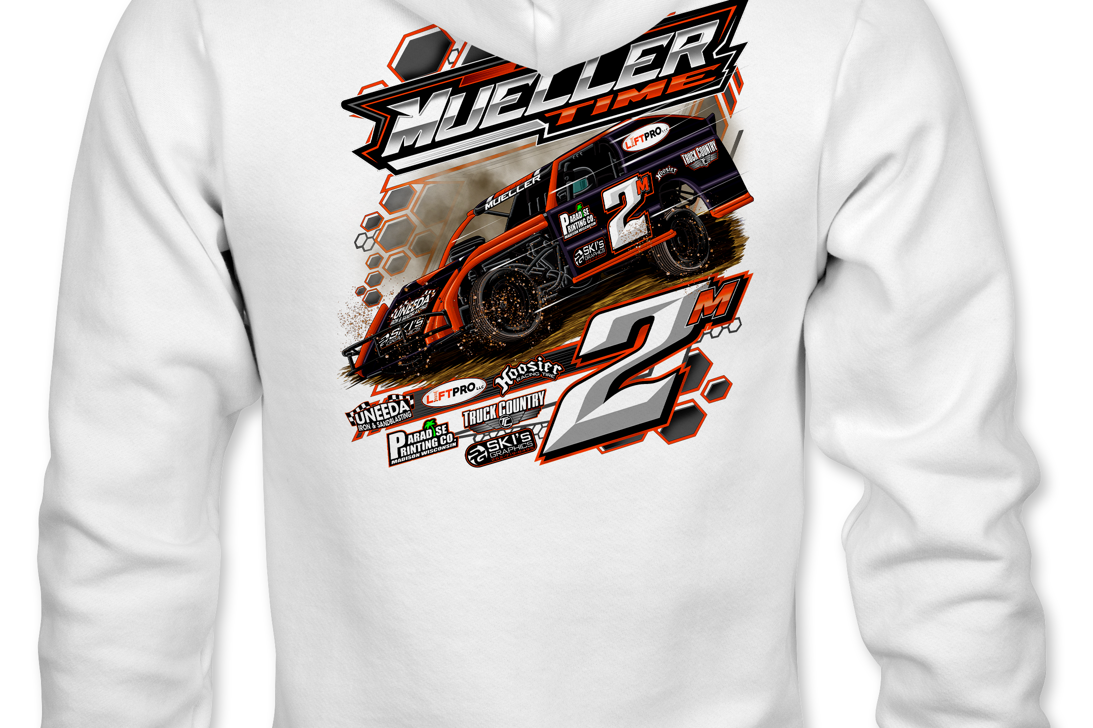 Mueller Racing Hoodies Black Acid Apparel