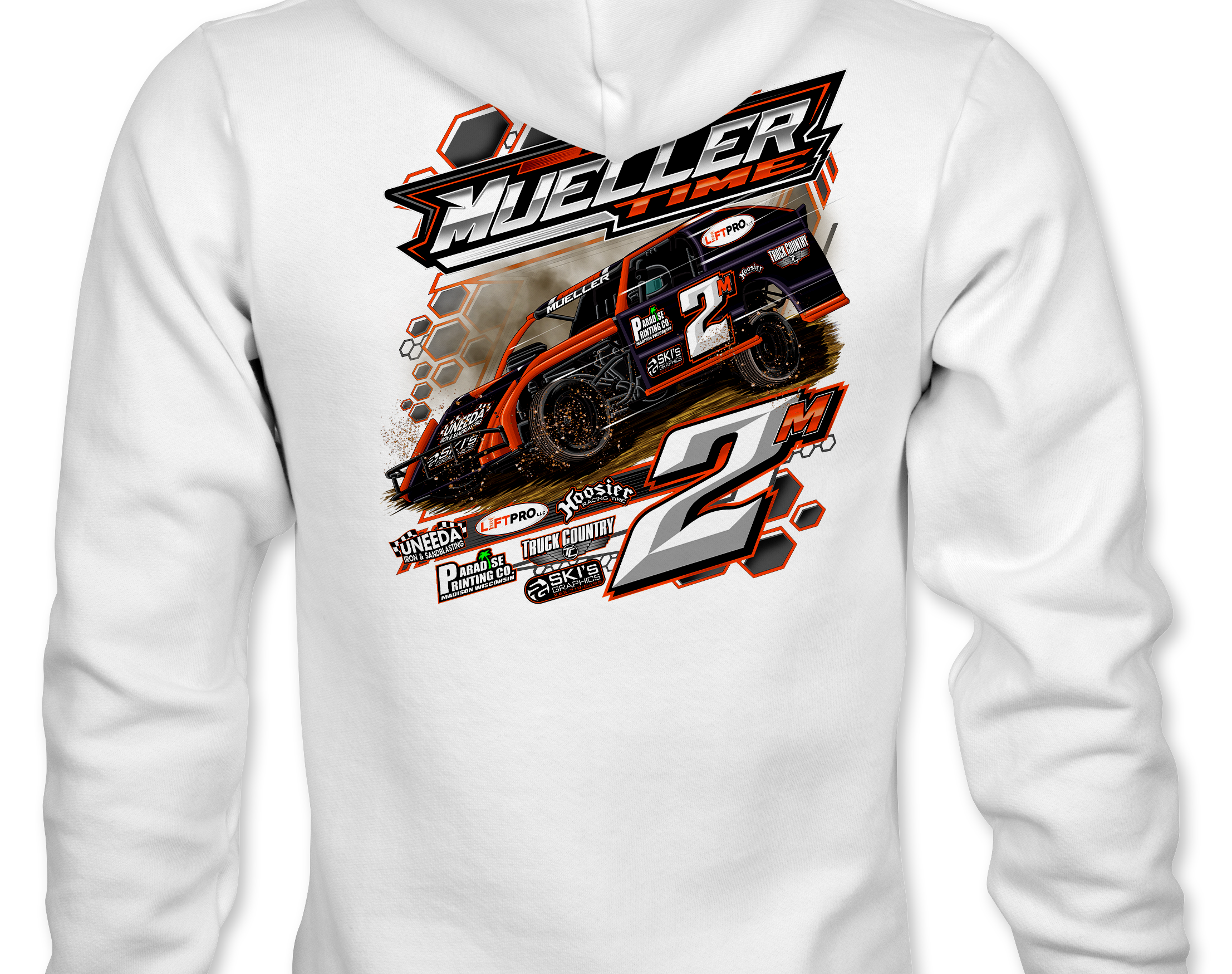 Mueller Racing Hoodies Black Acid Apparel