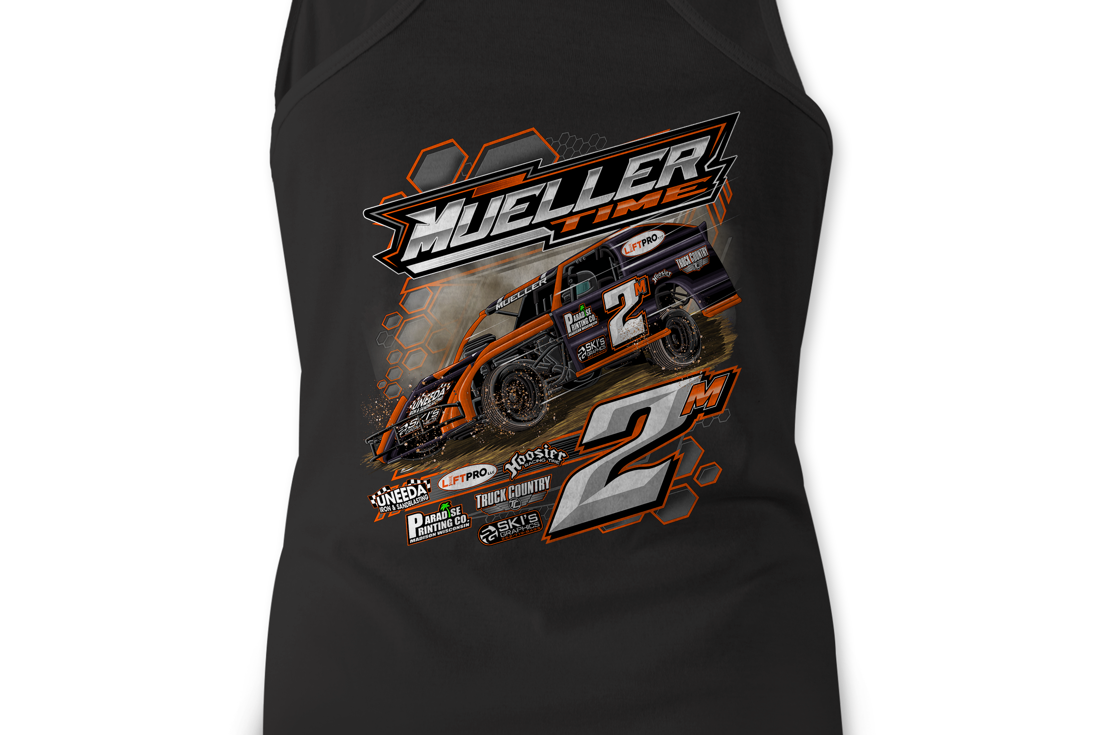 Mueller Racing Tank Tops Black Acid Apparel