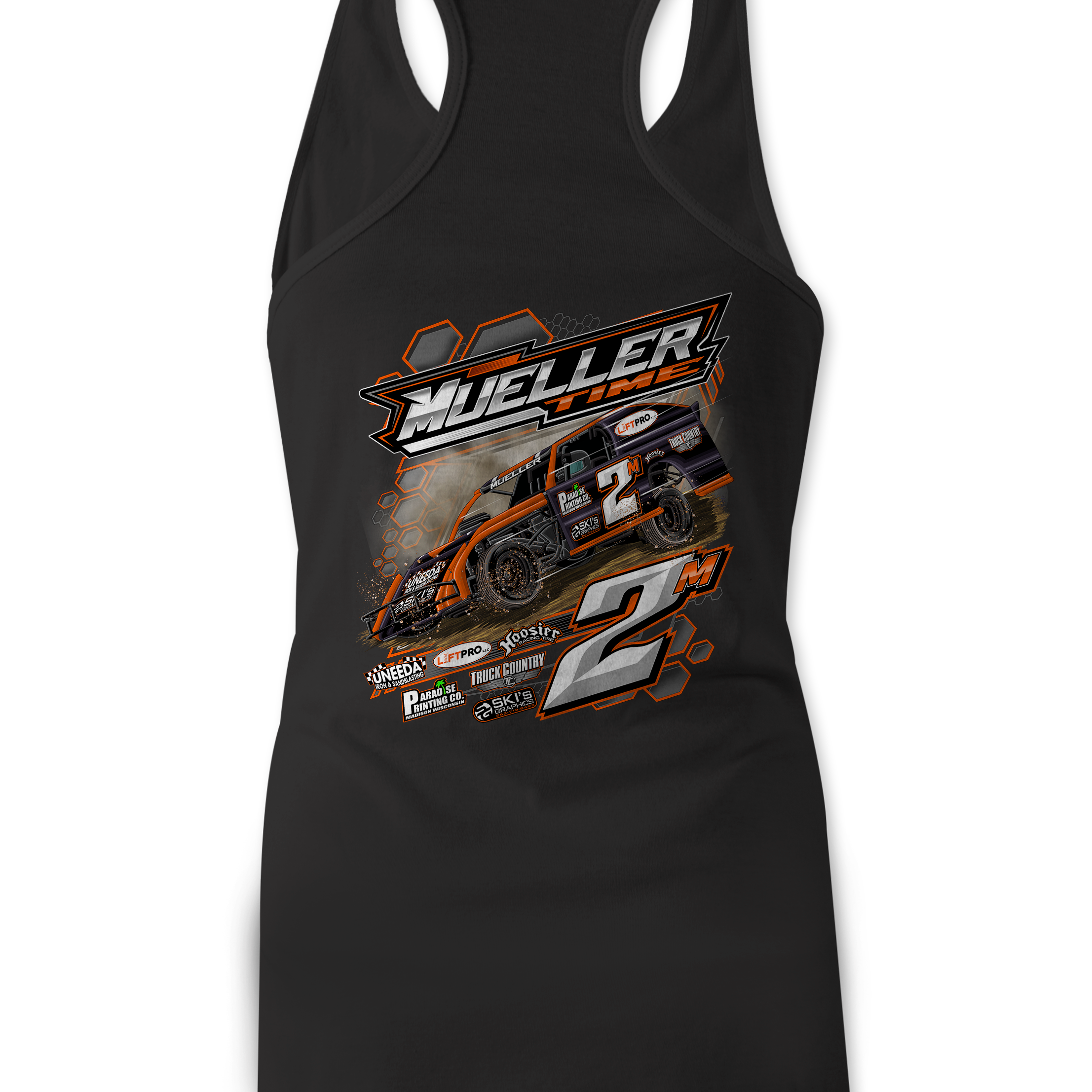 Mueller Racing Tank Tops Black Acid Apparel