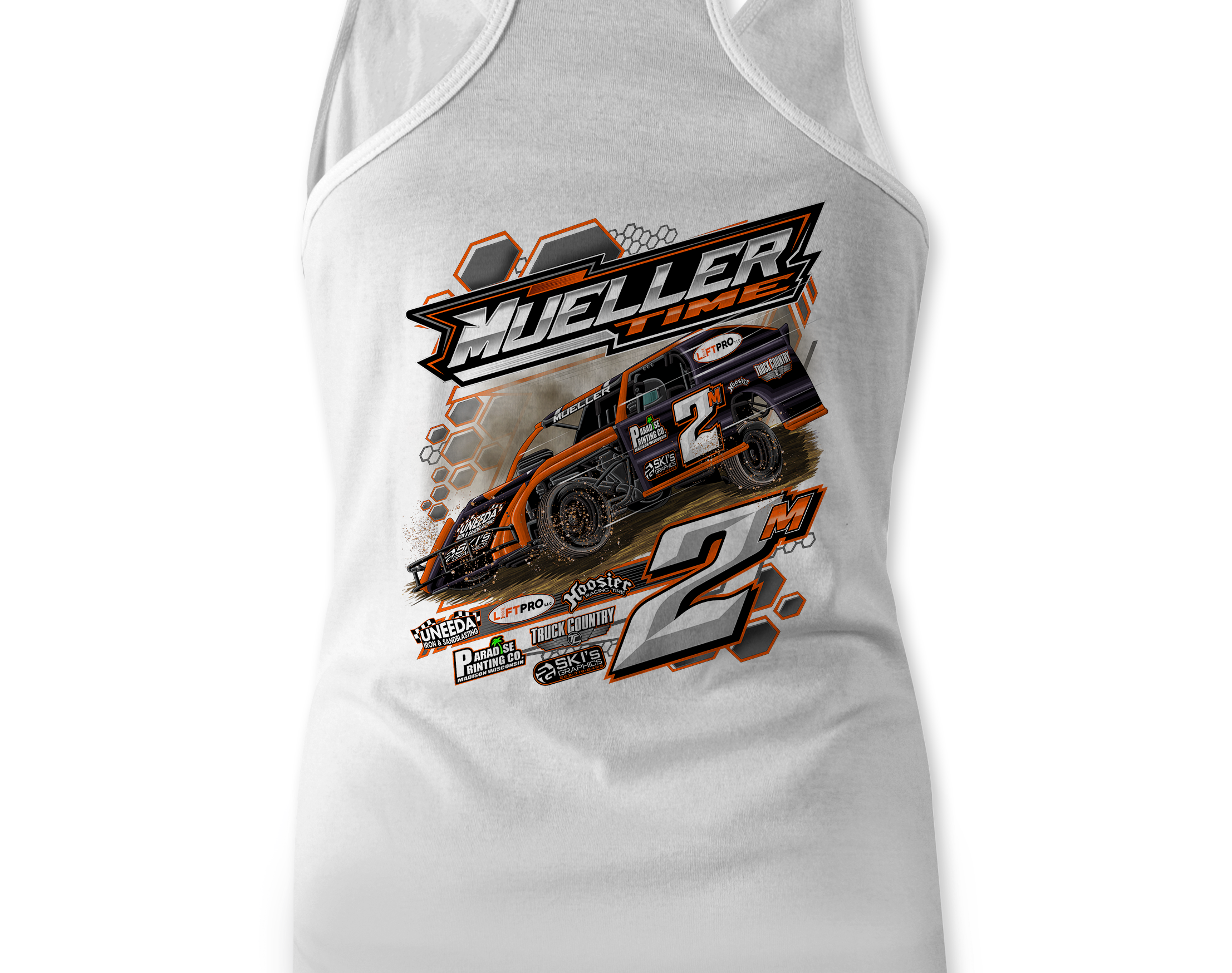 Mueller Racing Tank Tops Black Acid Apparel