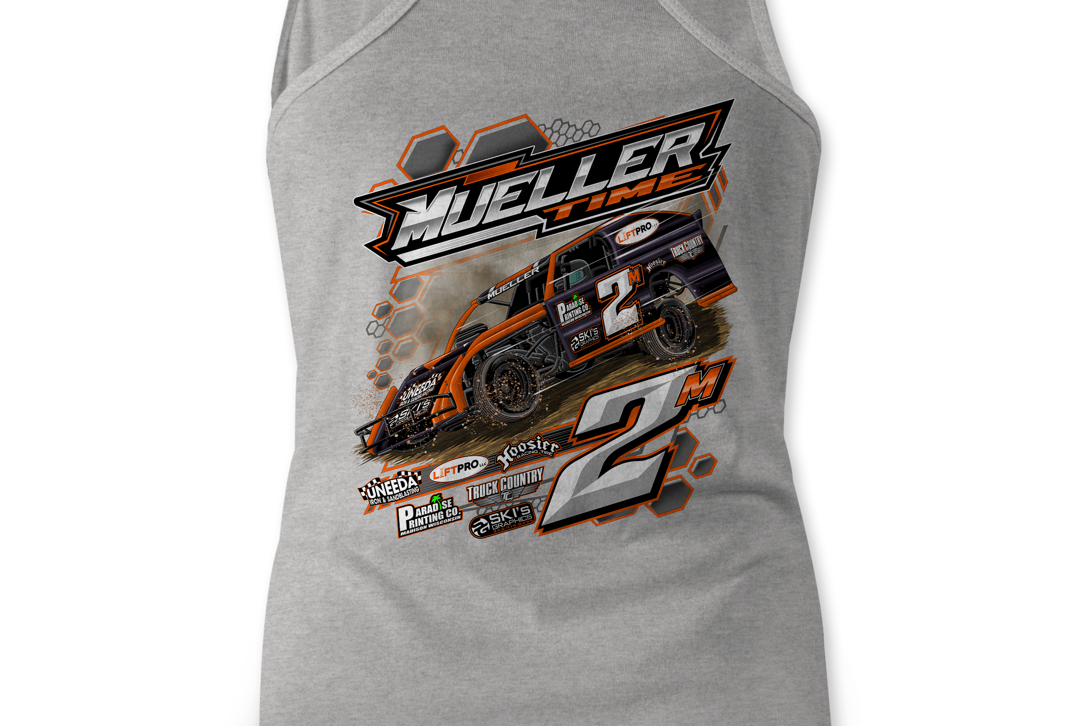 Mueller Racing Tank Tops Black Acid Apparel