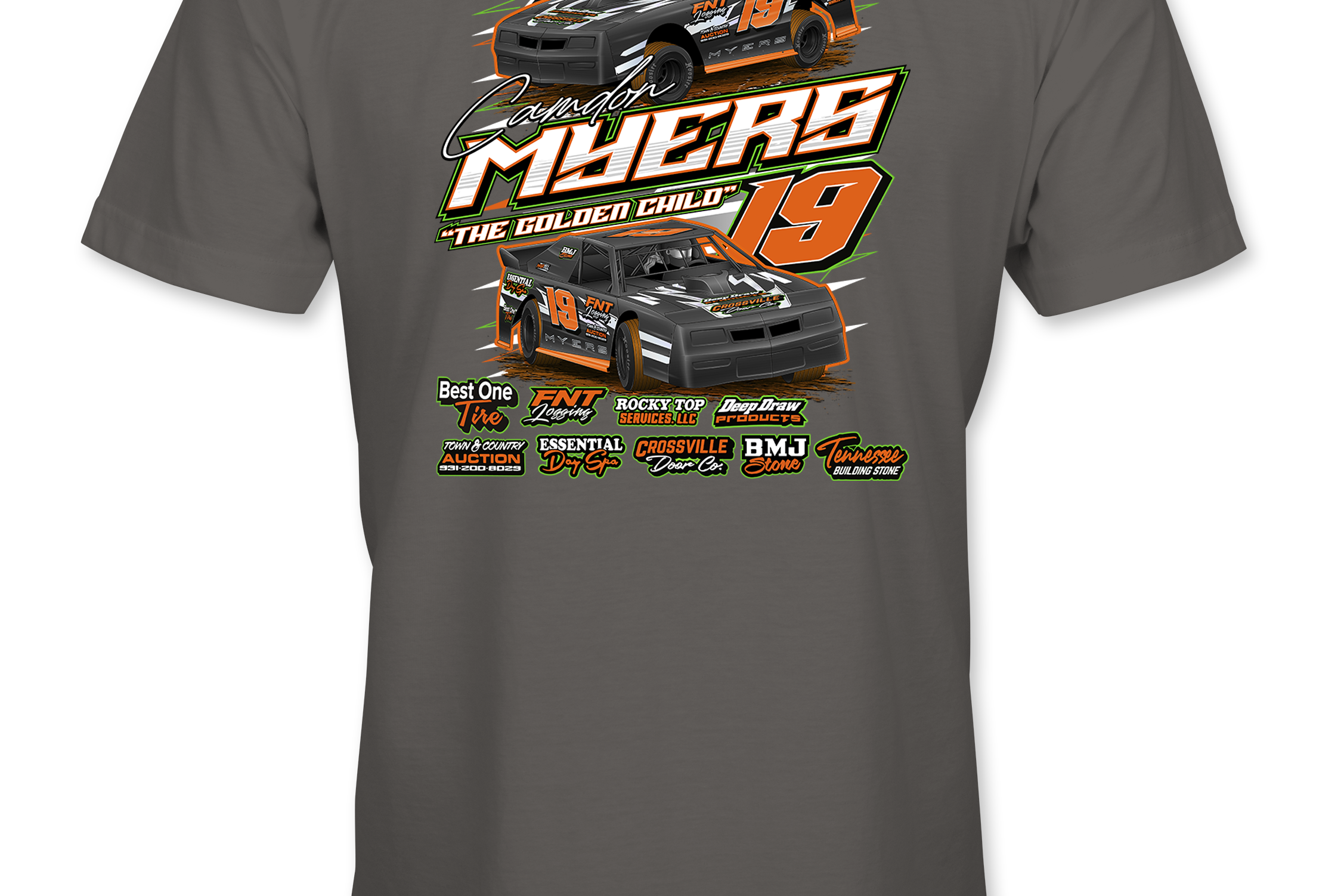 Camdon Myers T-Shirts - Black Acid Apparel