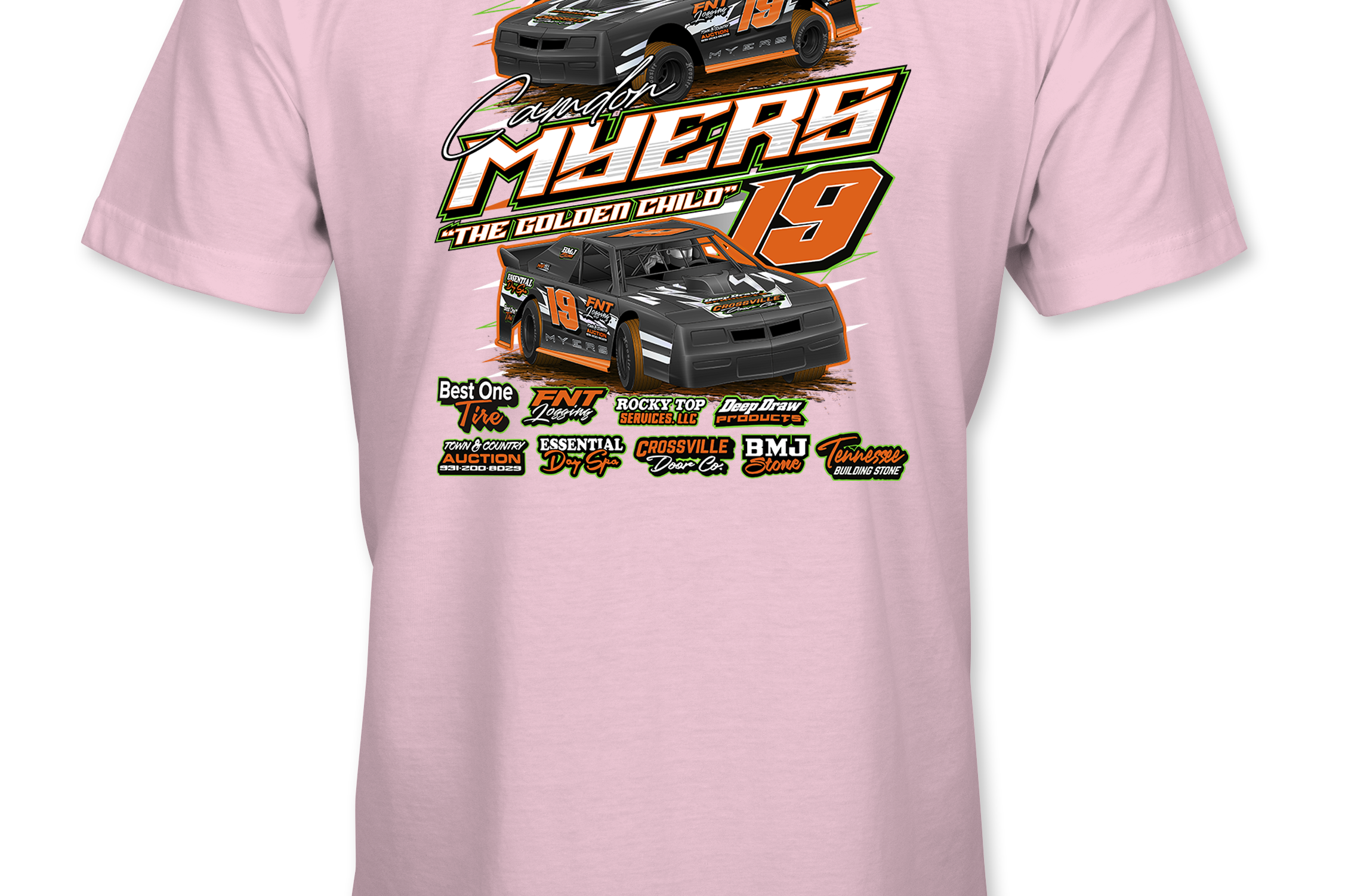Camdon Myers T-Shirts - Black Acid Apparel