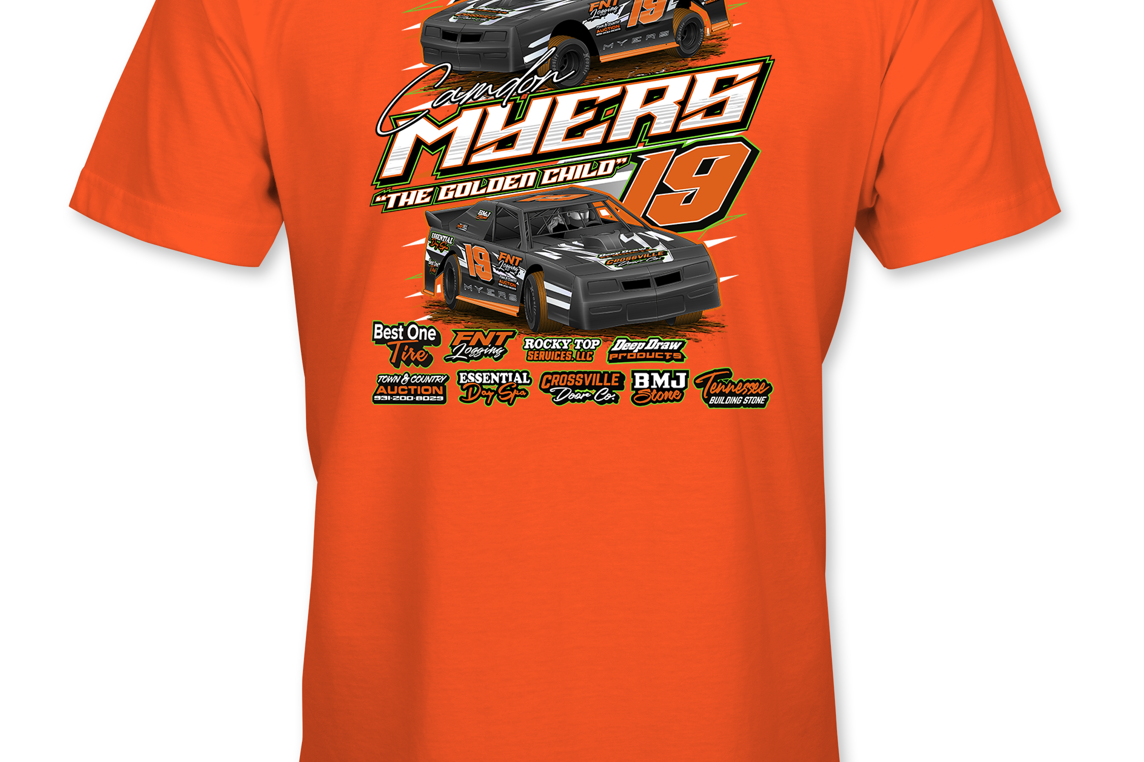 Camdon Myers T-Shirts - Black Acid Apparel