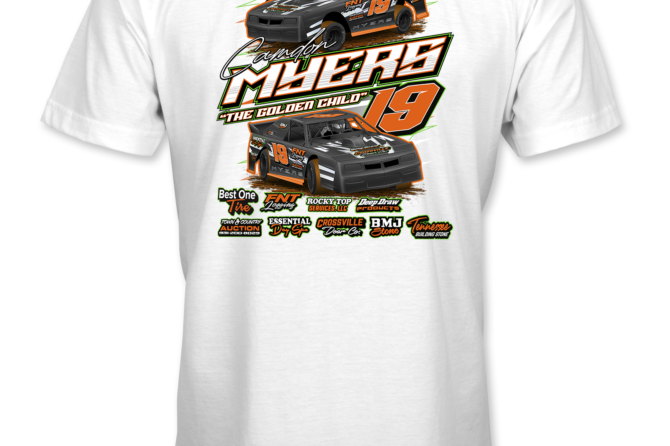 Camdon Myers T-Shirts - Black Acid Apparel