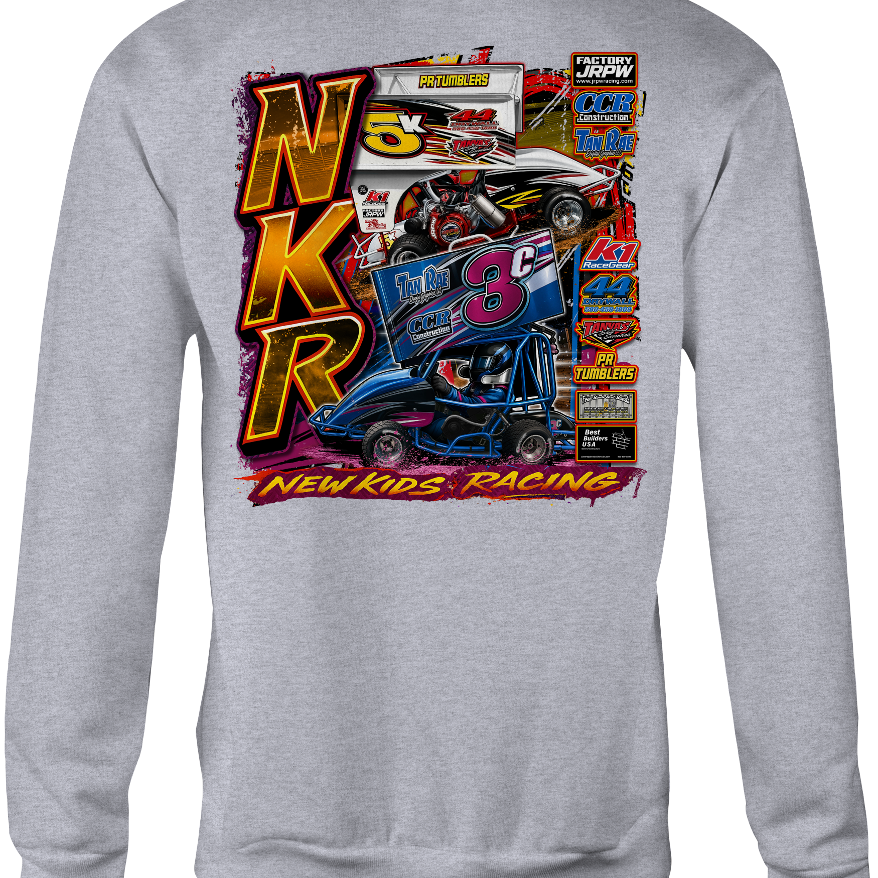 New Kids Racing 2025 Crewneck Sweatshirts