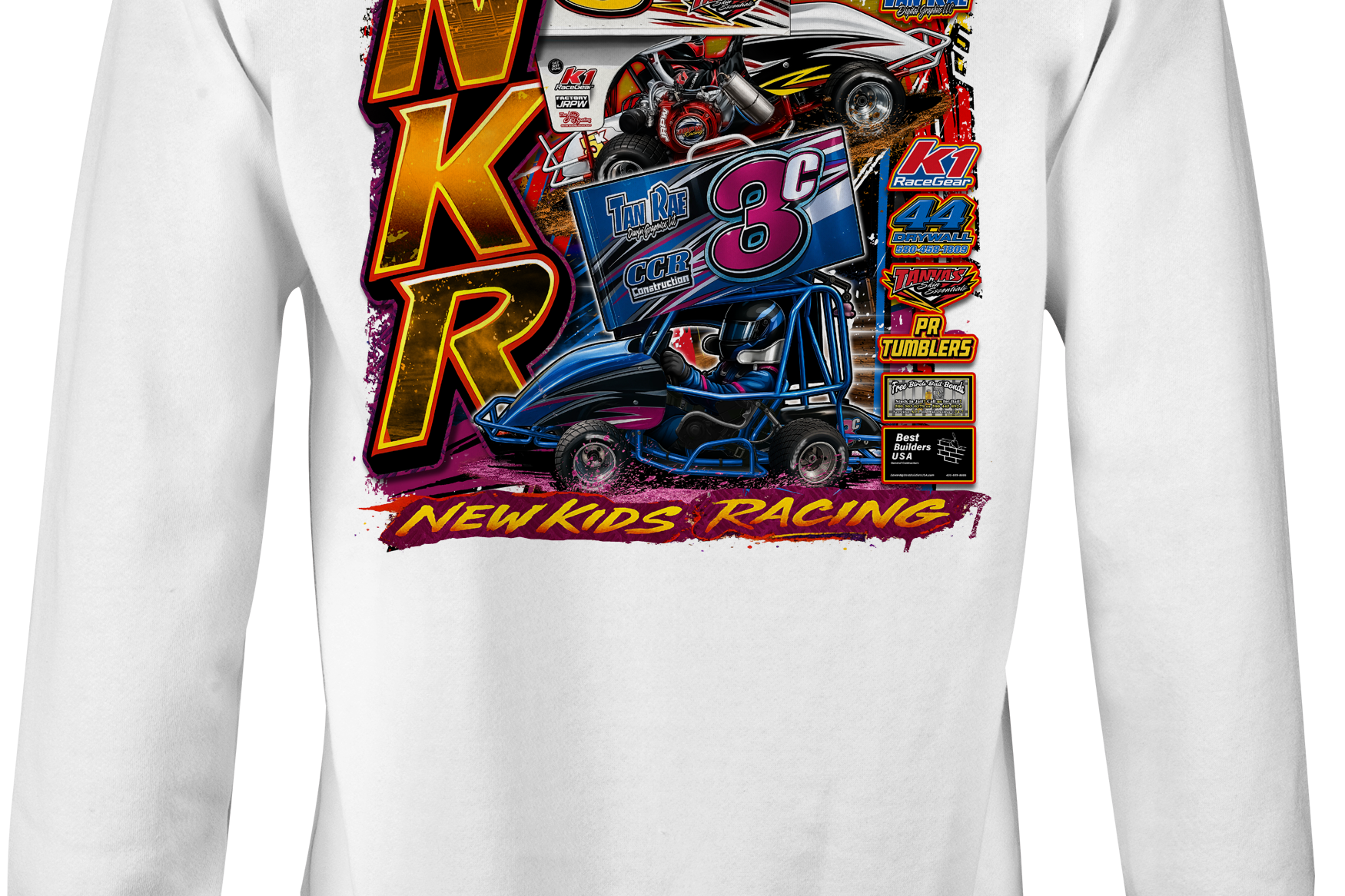 New Kids Racing 2025 Crewneck Sweatshirts