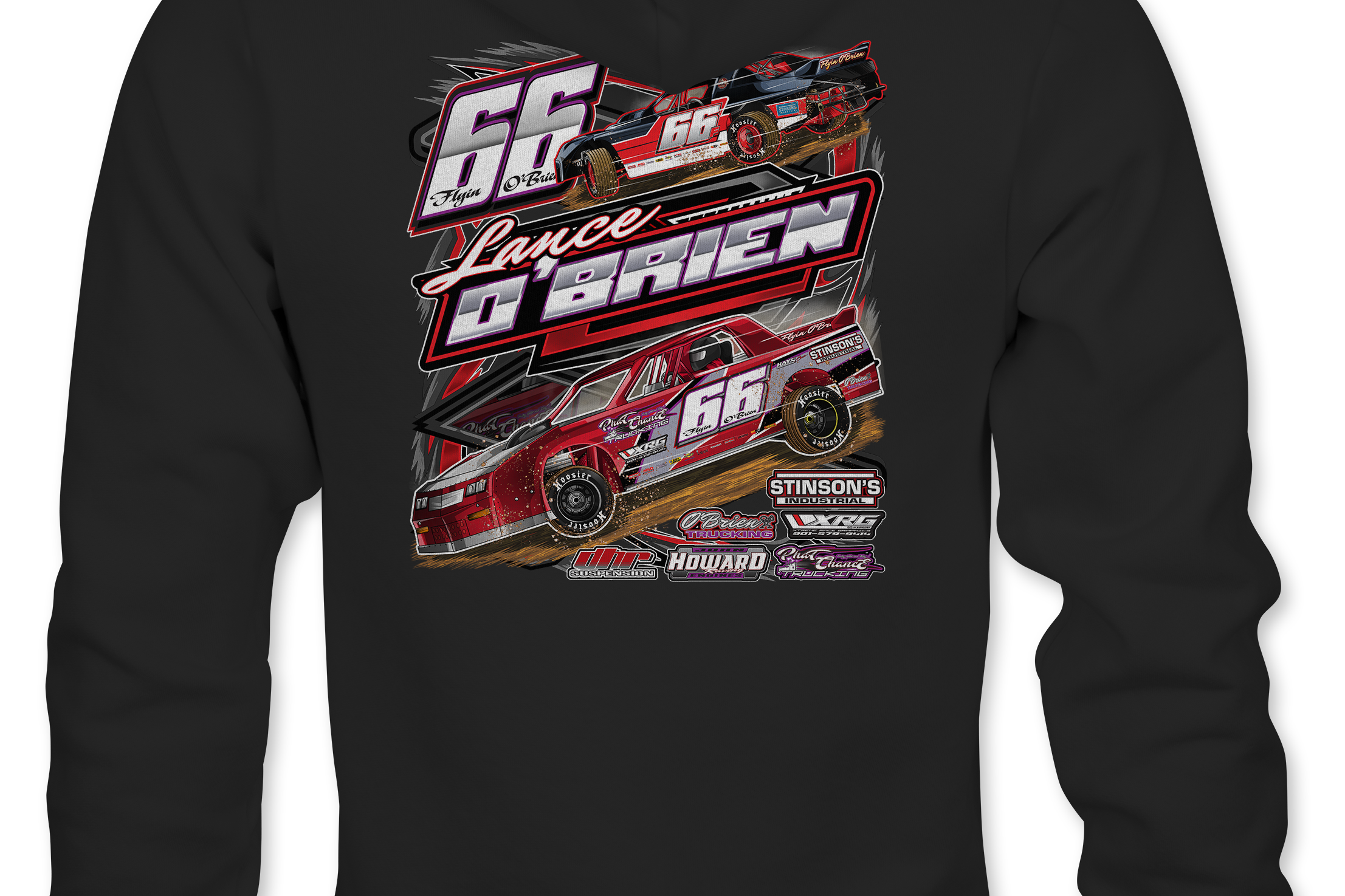 Lance O'Brien Hoodies Black Acid Apparel