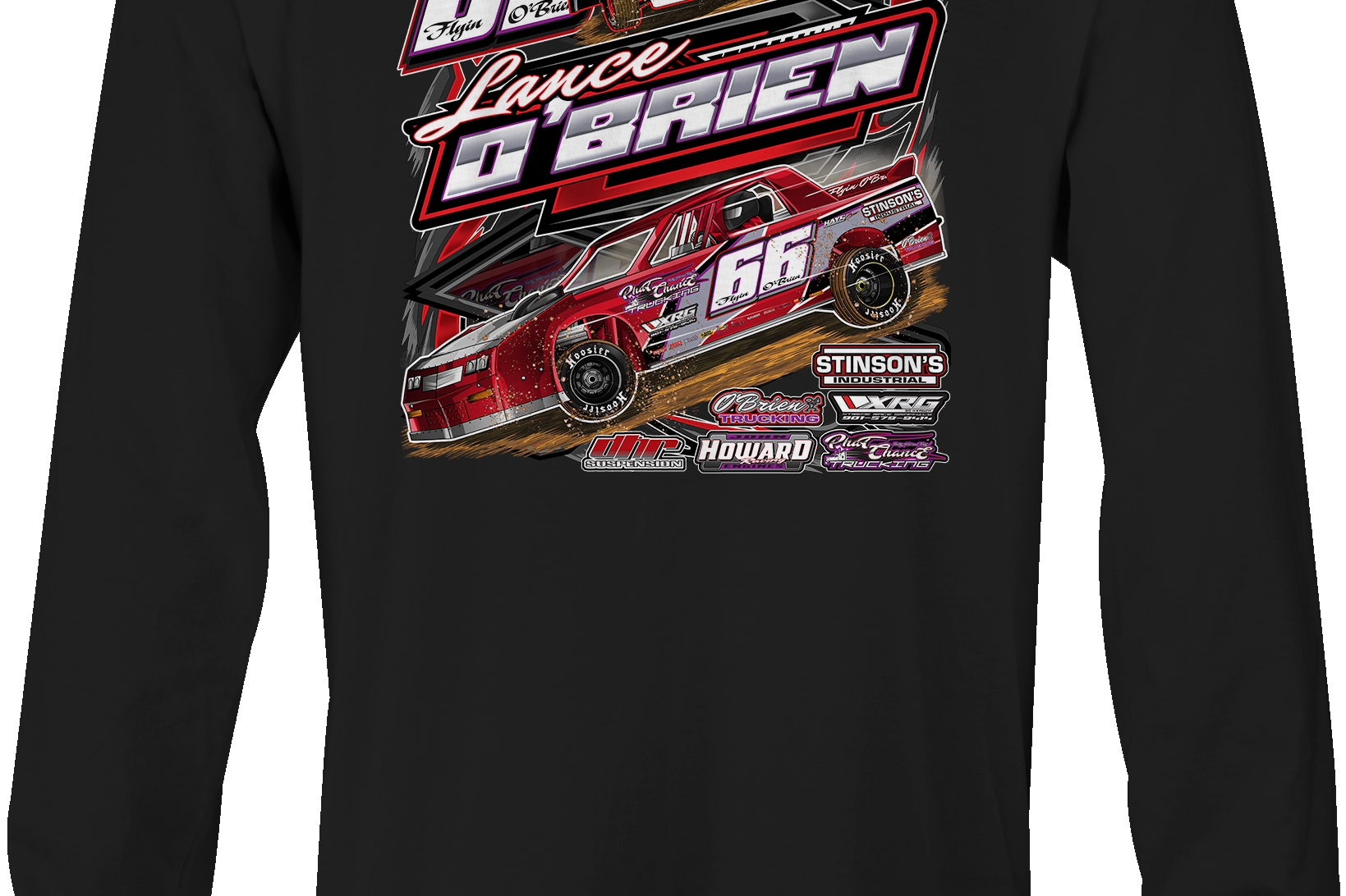 Lance O'Brien Long Sleeves Black Acid Apparel