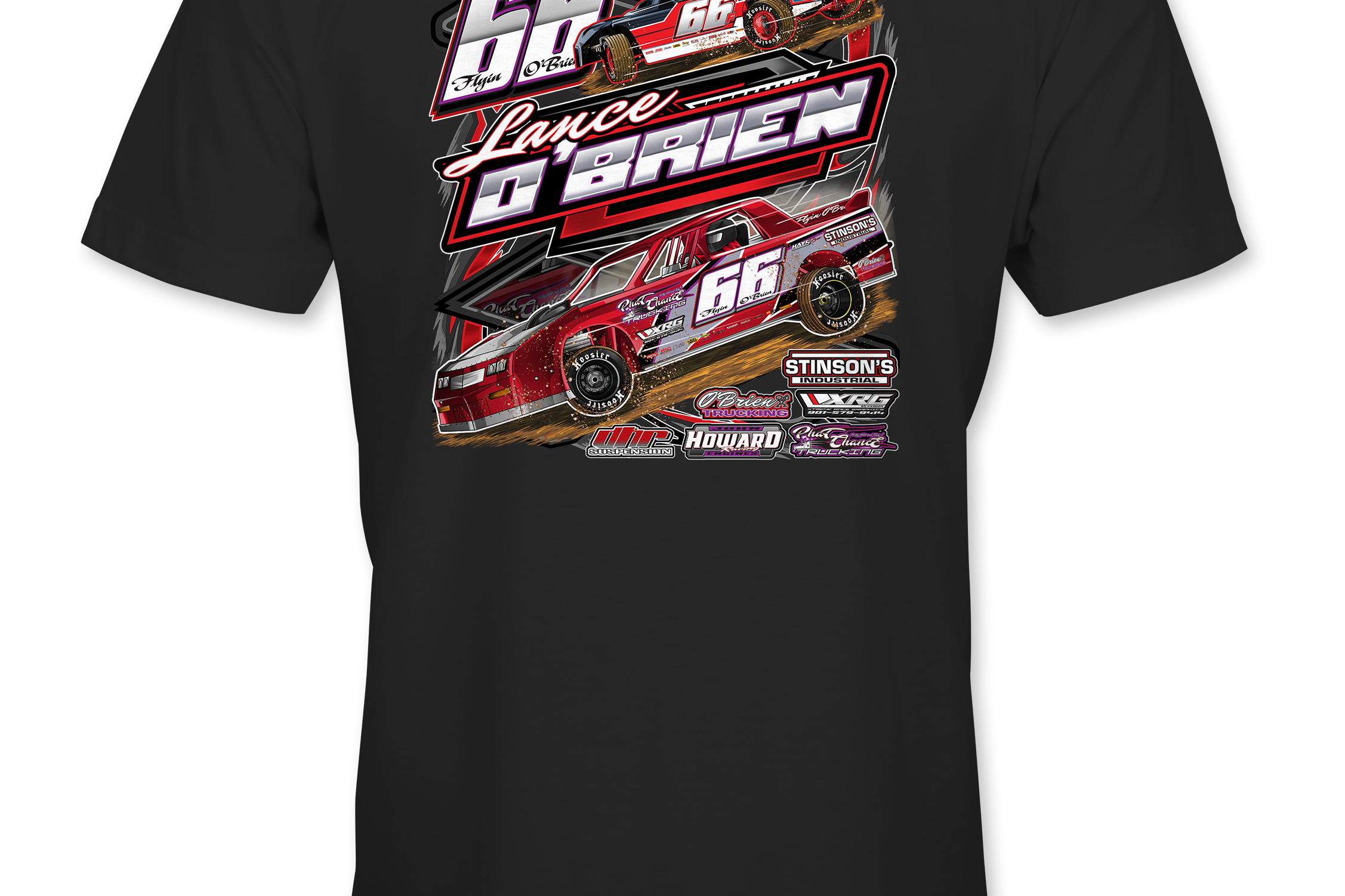 Lance O'Brien T-Shirts Black Acid Apparel
