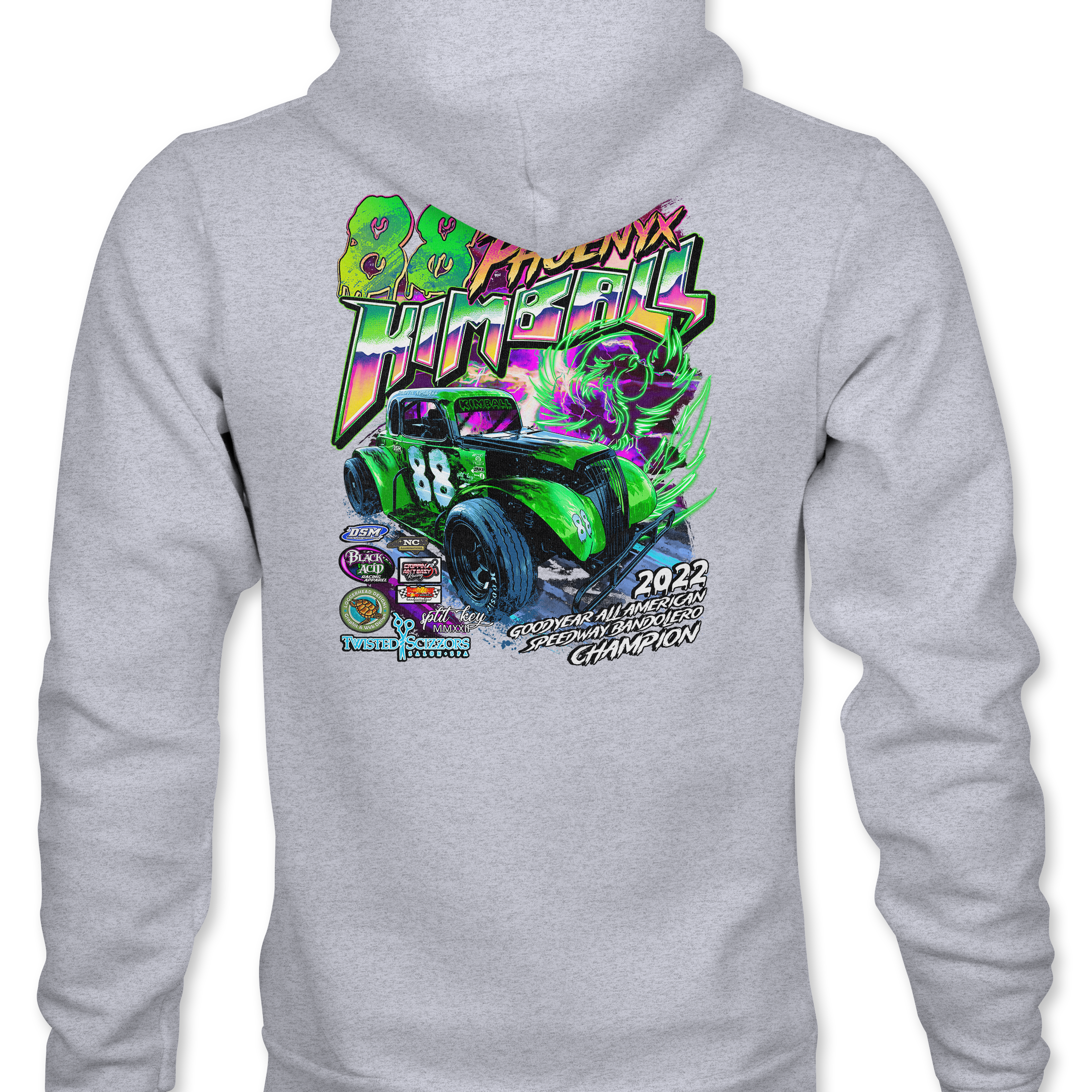 Phoenyx Kimball 2023 Hoodies - Black Acid Apparel