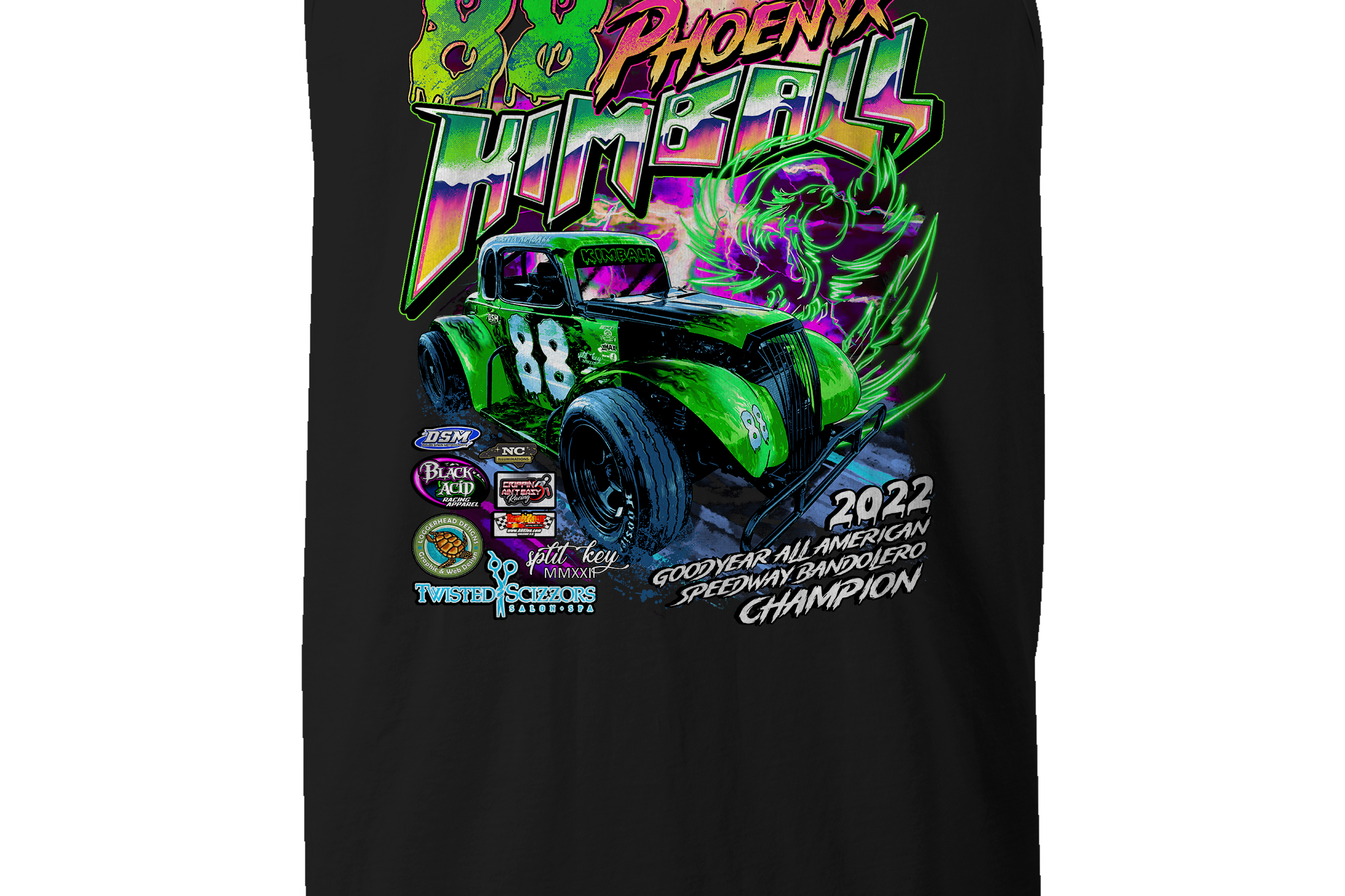Phoenyx Kimball 2023 Tank Tops - Black Acid Apparel