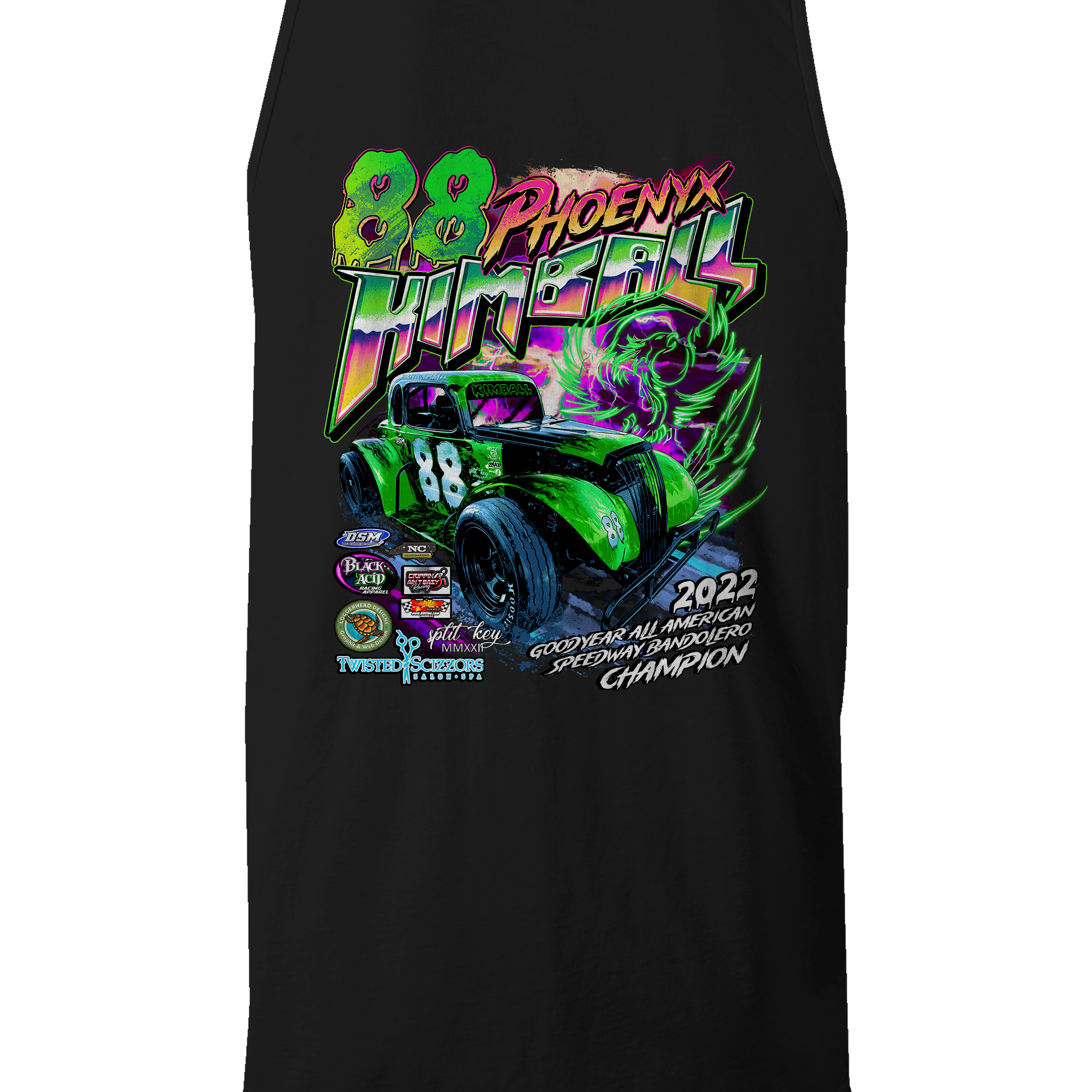 Phoenyx Kimball 2023 Tank Tops - Black Acid Apparel