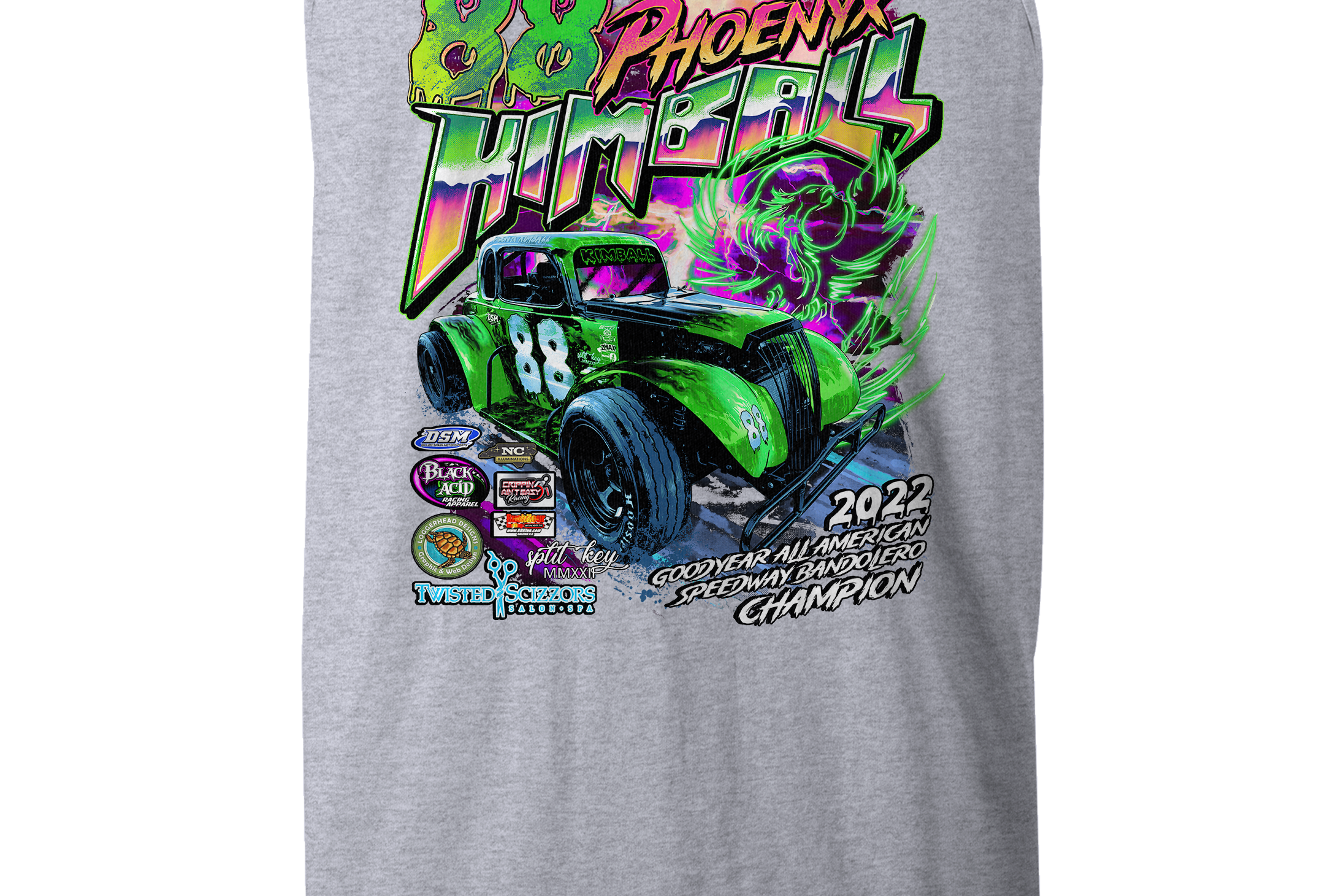 Phoenyx Kimball 2023 Tank Tops - Black Acid Apparel