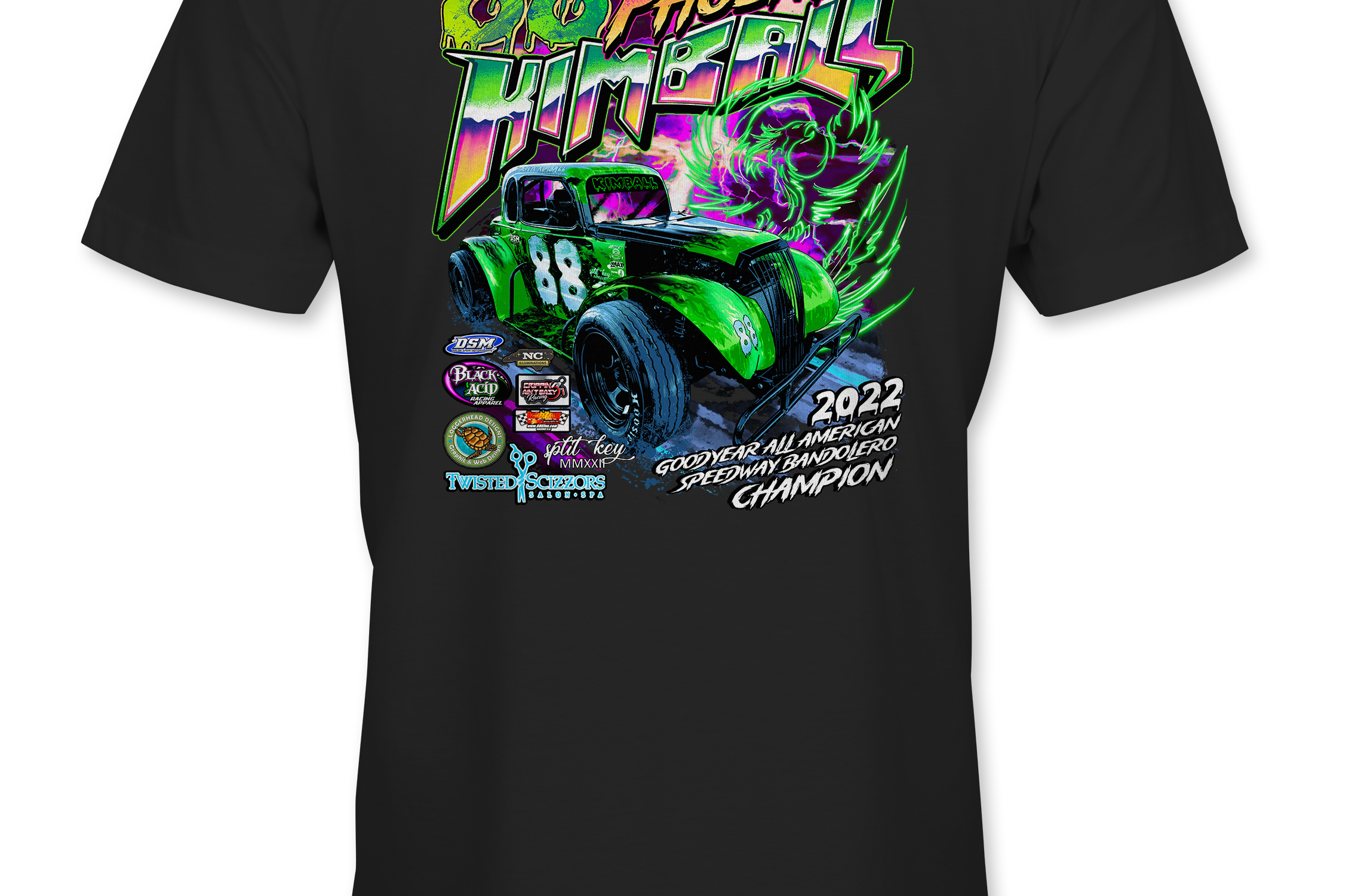 Phoenyx Kimball 2023 T-Shirts - Black Acid Apparel