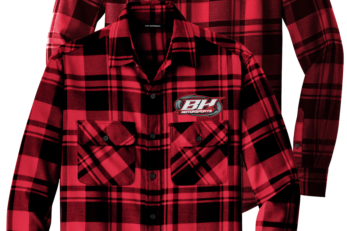 Custom Embroidered Racing Flannel