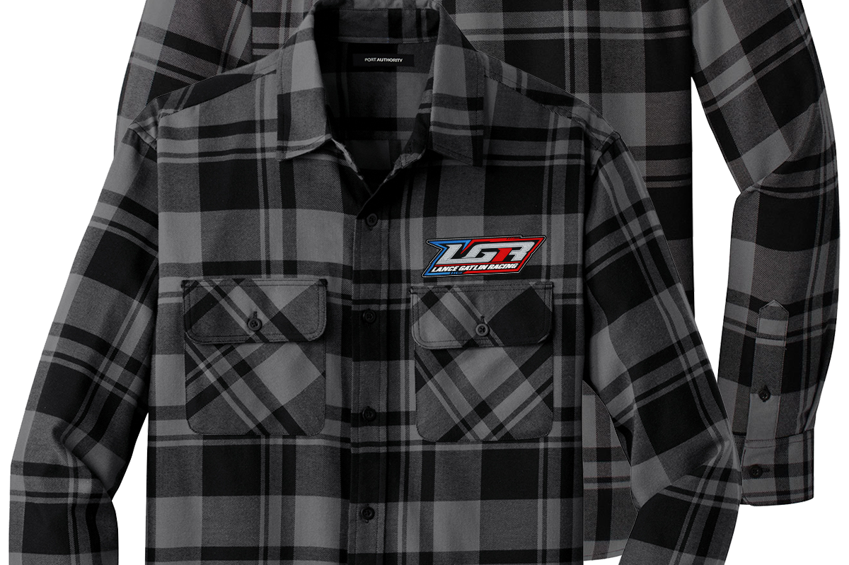 Custom Embroidered Racing Flannel