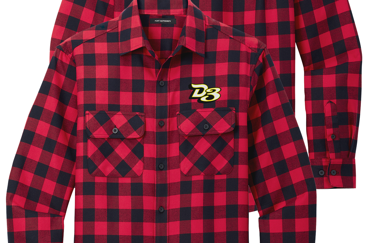Custom Embroidered Racing Flannel