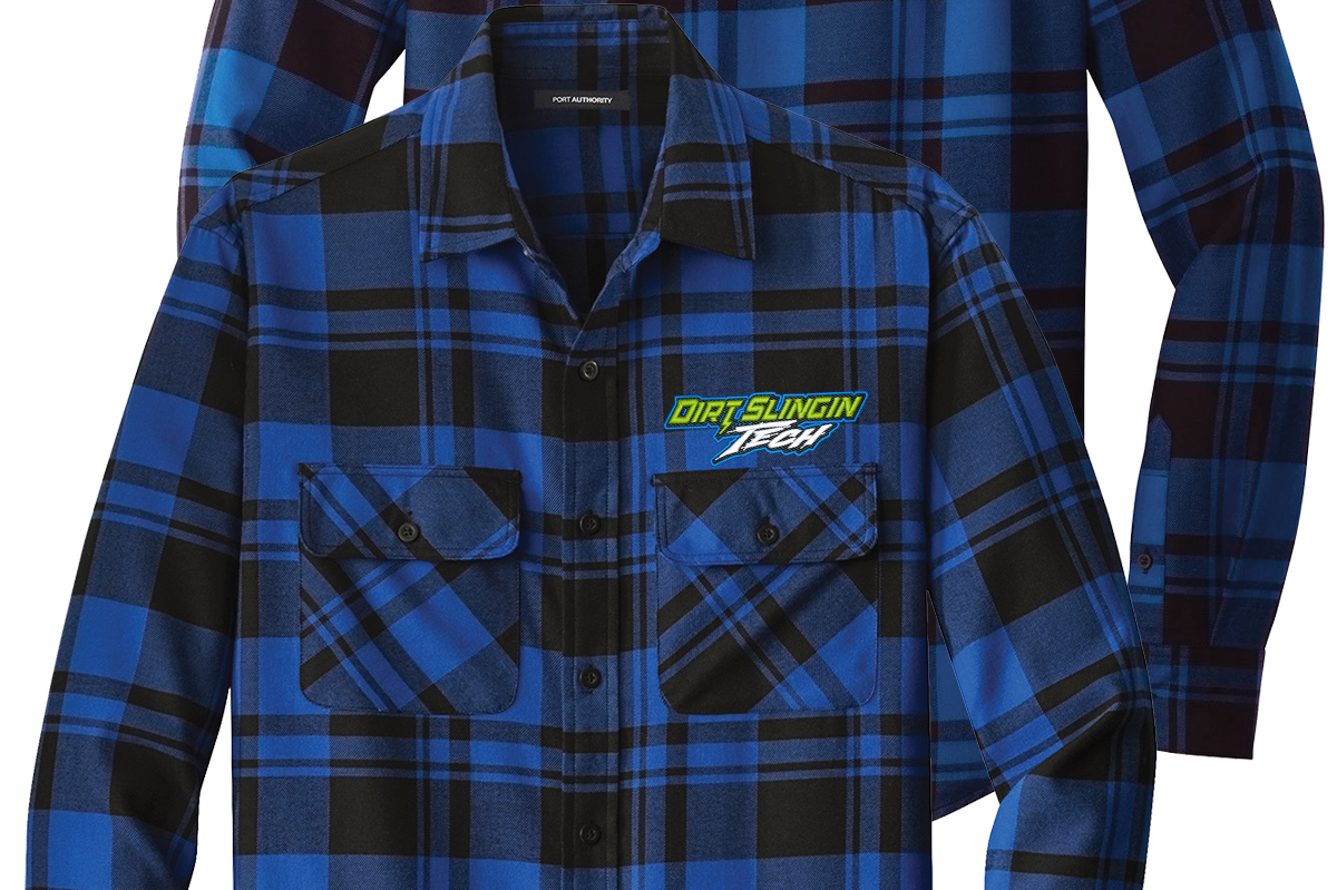 Custom Embroidered Racing Flannel