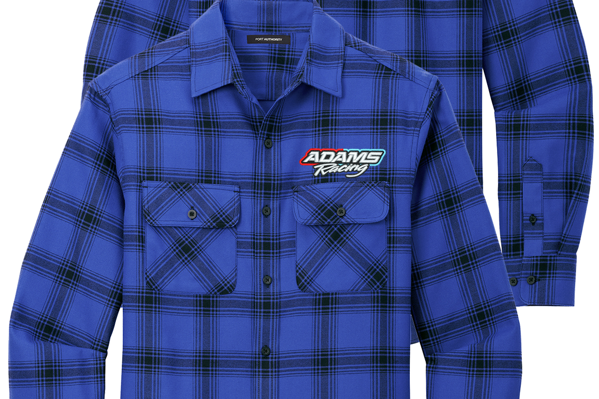 Custom Embroidered Racing Flannel