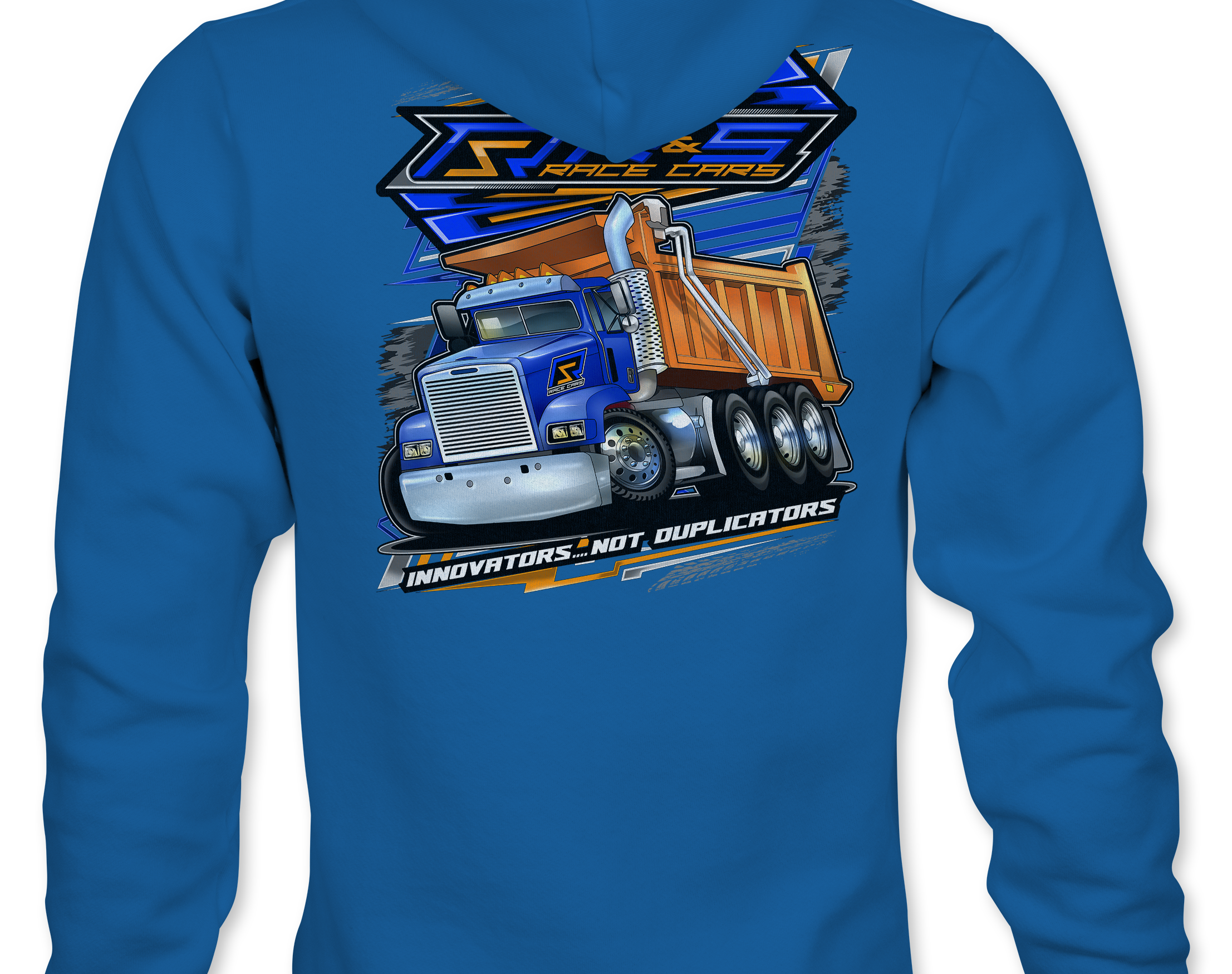 R & S Dump Truck Hoodies Black Acid Apparel