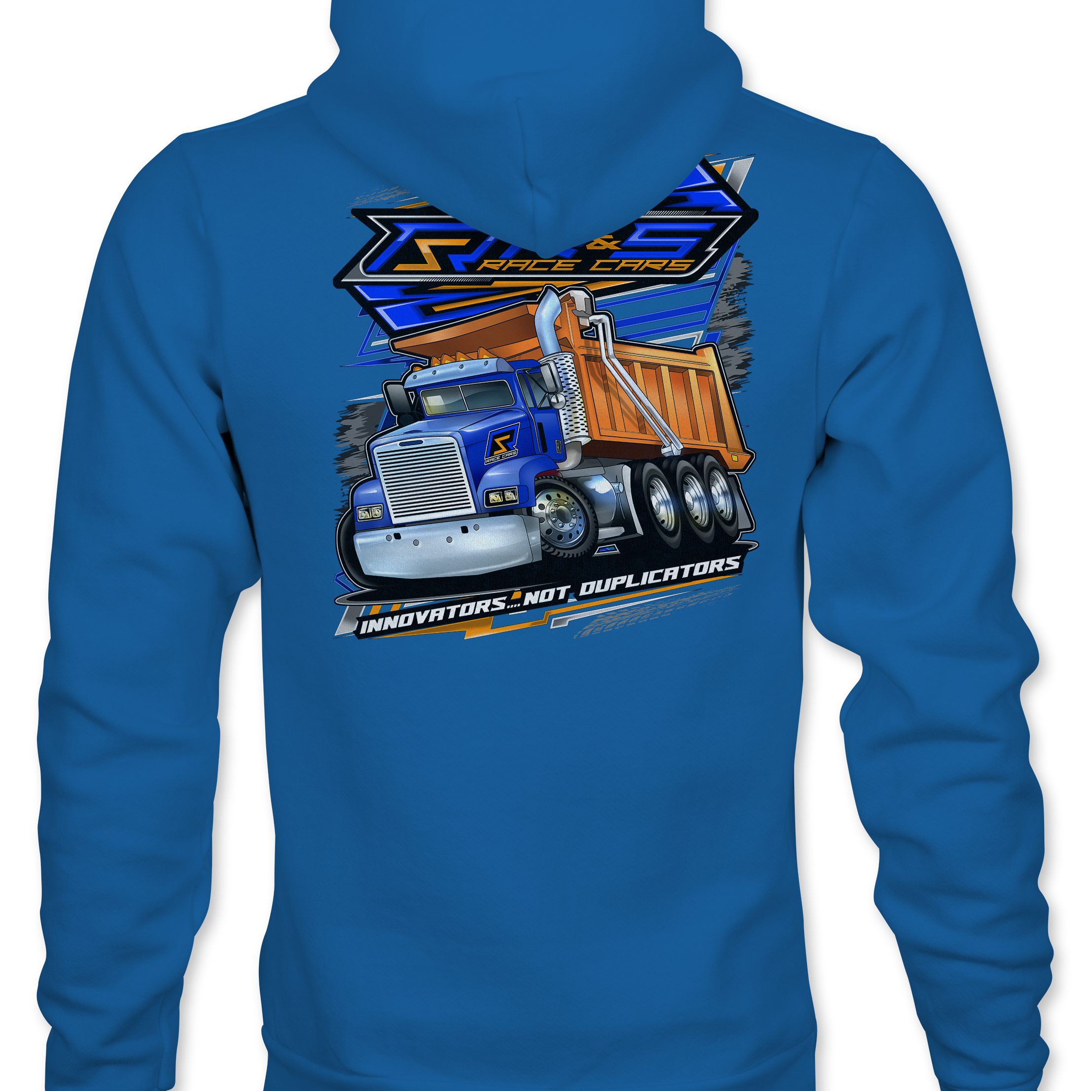 R & S Dump Truck Hoodies Black Acid Apparel