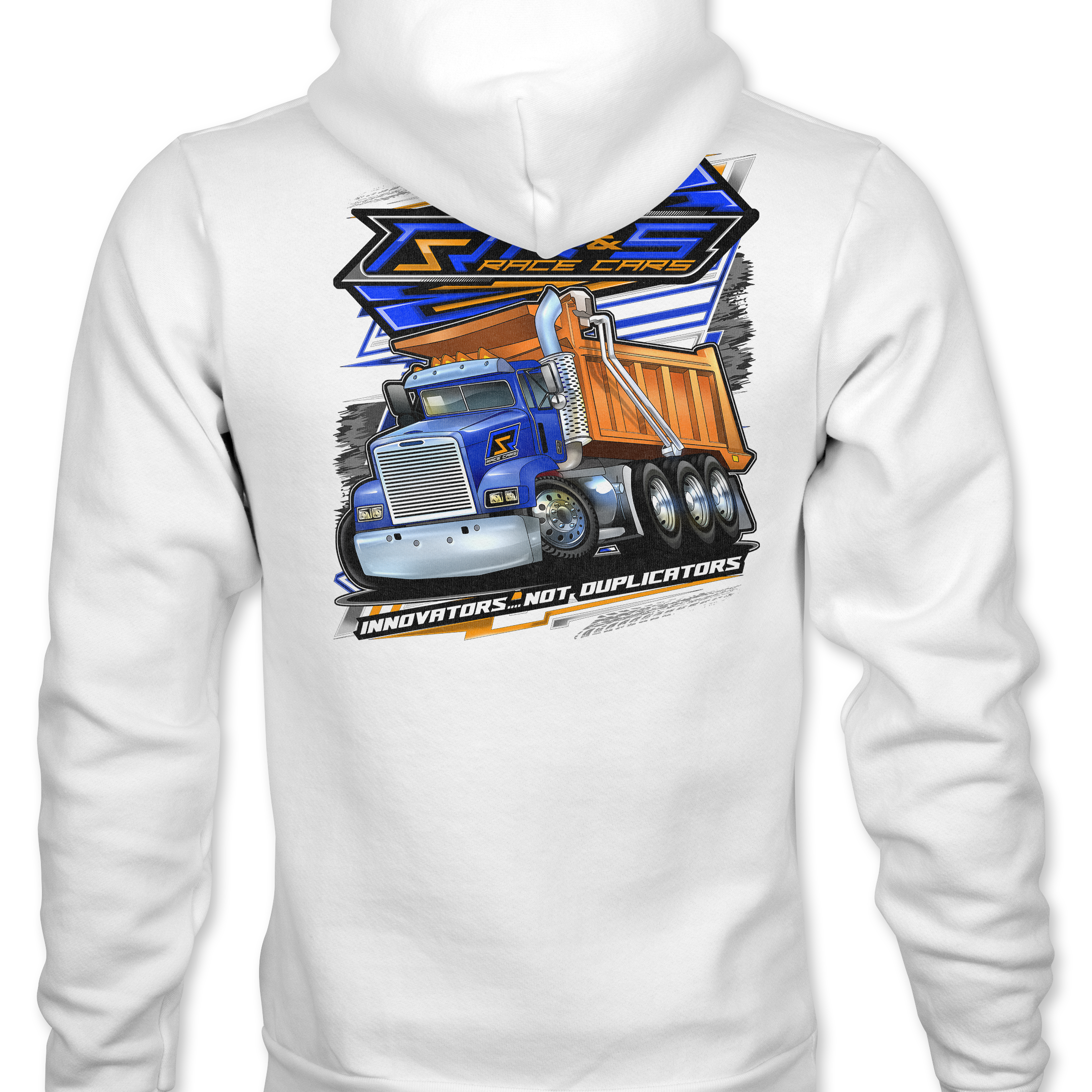 R & S Dump Truck Hoodies Black Acid Apparel