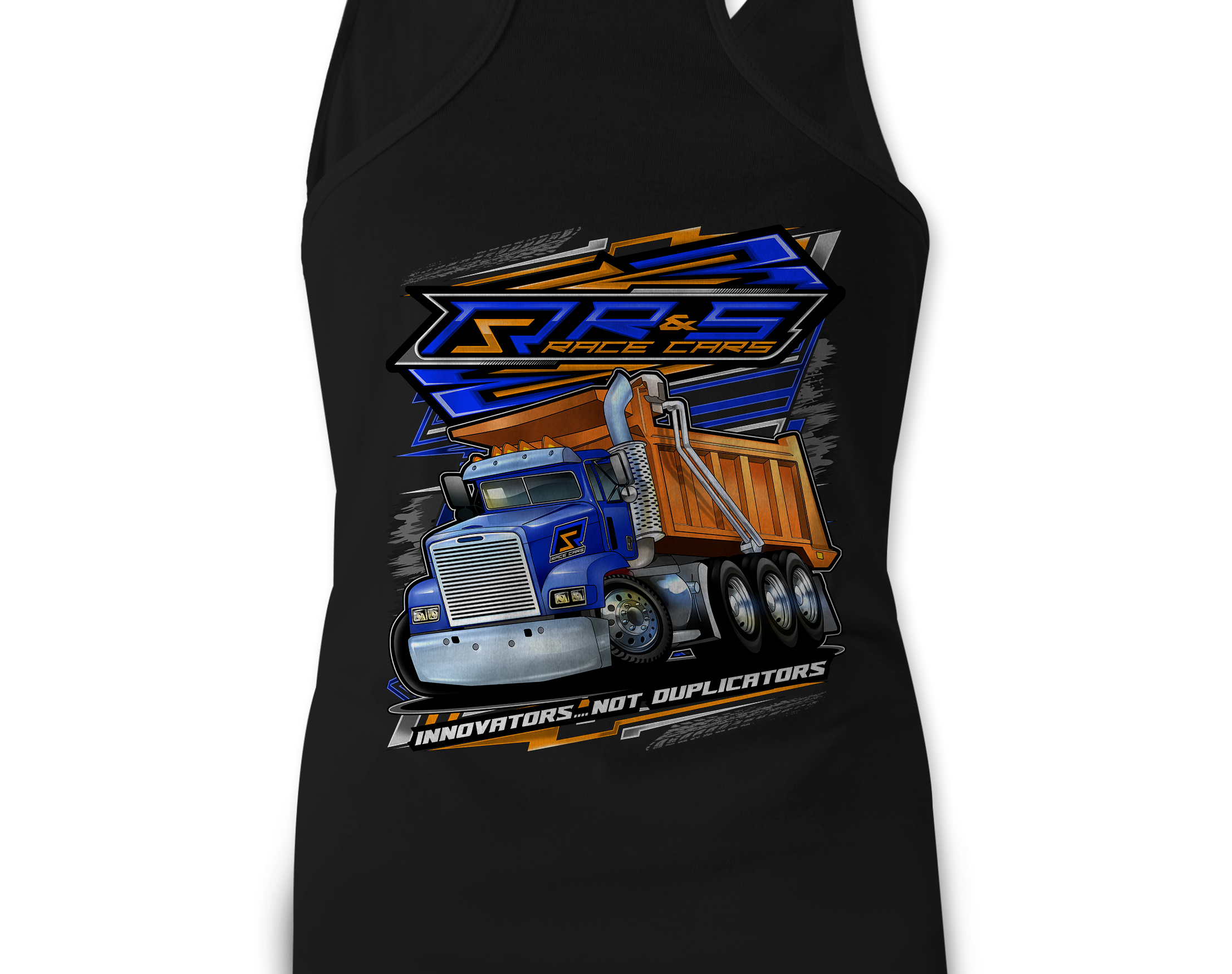 R & S Dump Truck Tank Tops Black Acid Apparel