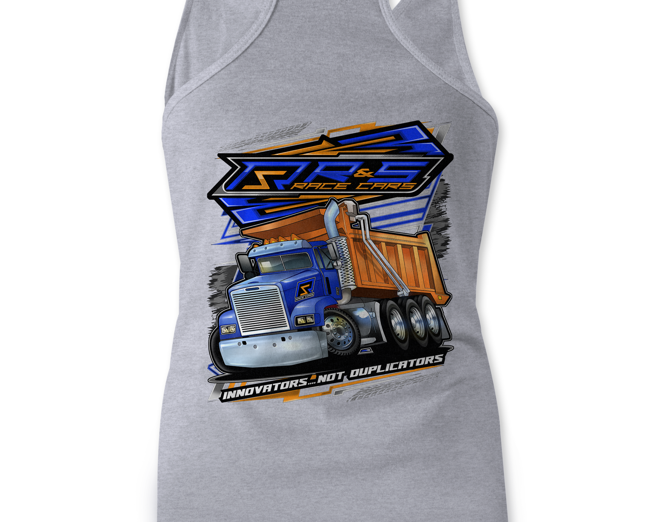 R & S Dump Truck Tank Tops Black Acid Apparel